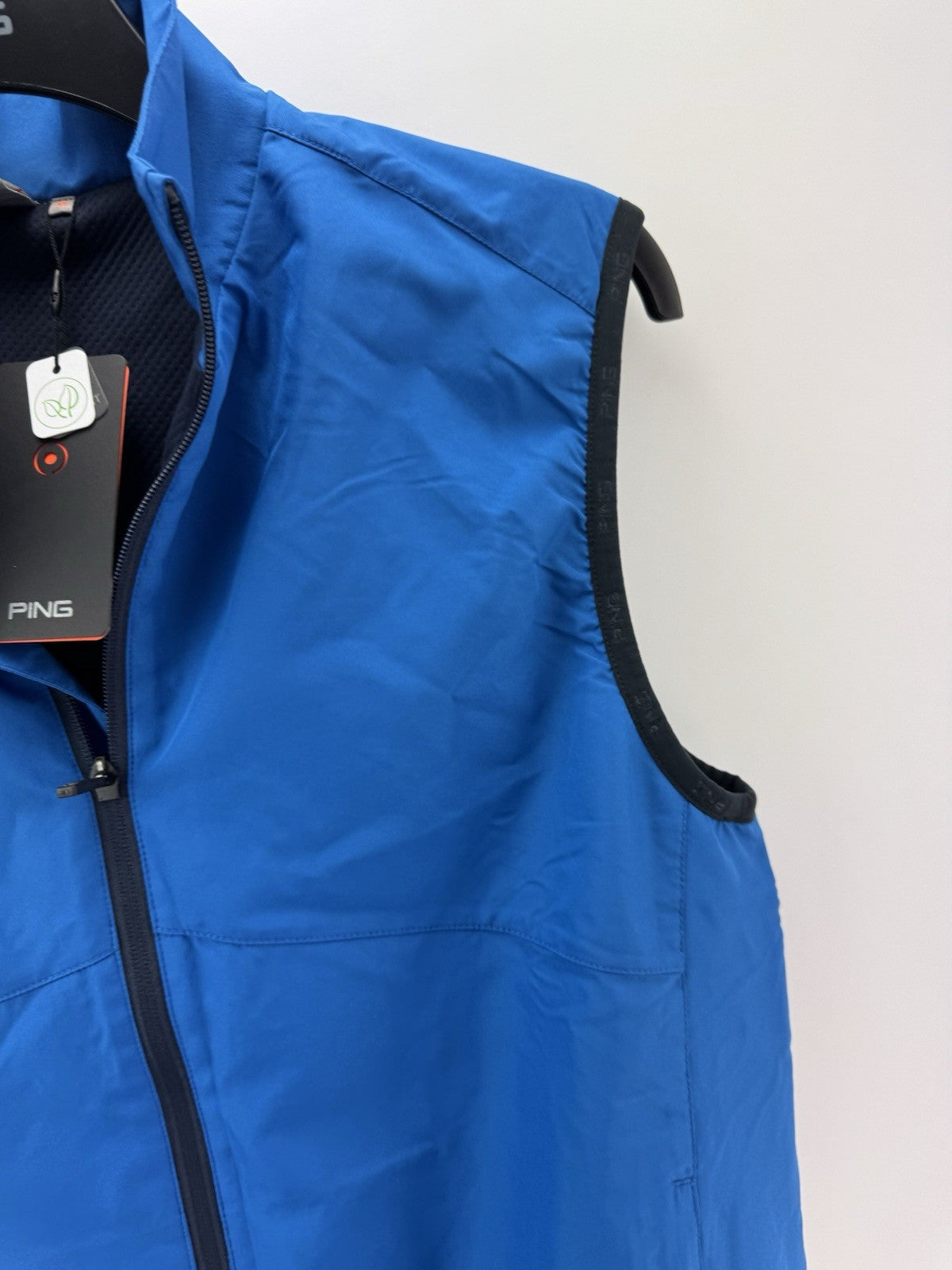 Ping Golf Mens Gilet Ashbourne Blue Sleeveless /Full Zip /Size UK M /New/272204