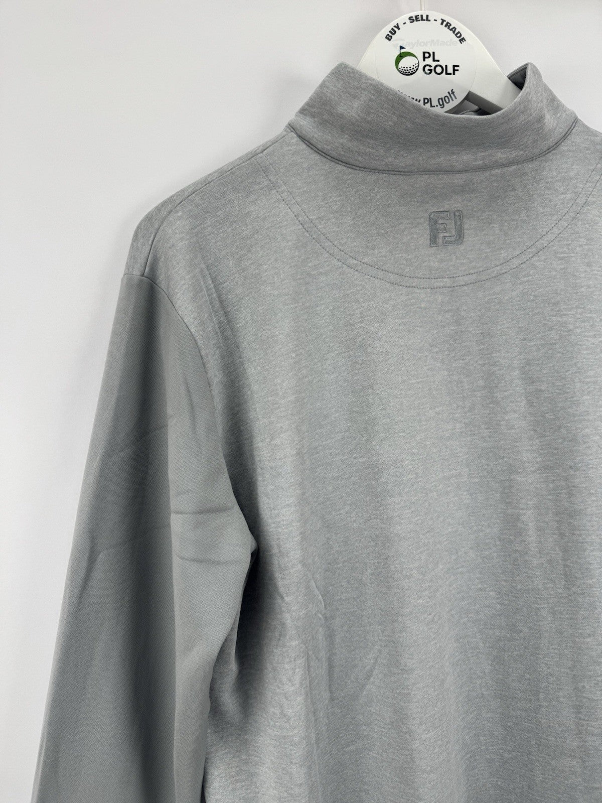 FootJoy Tonal Heather Chill-Out Pullover Mens Size Large Grey Long Sleeve/3272310