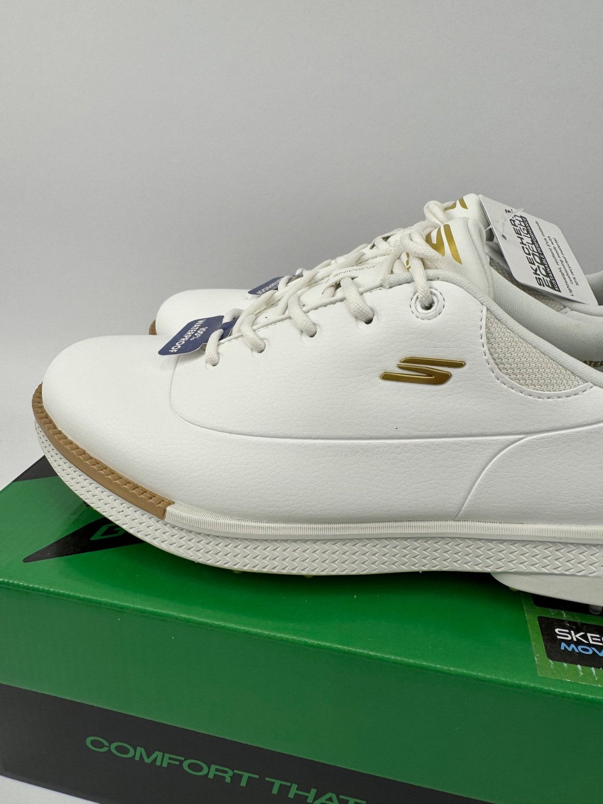 Skechers GoGolf Jasmine 2 Women's Golf Shoes Size UK 4 White Gold Comfort/371711