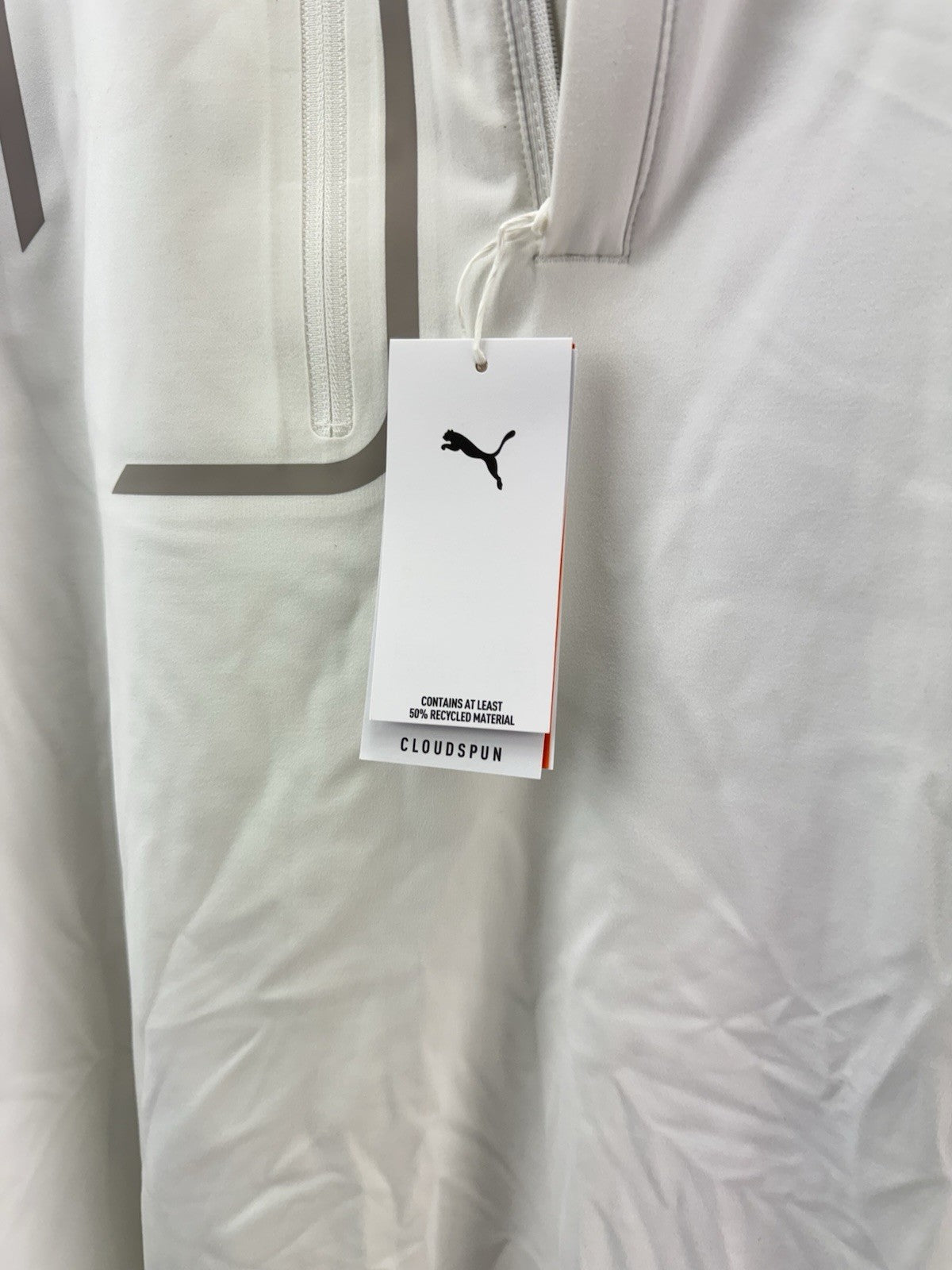 Puma Golf Mens 1/4 Zip Pullover Cloudspun Tech UK XXL /White/New /294896