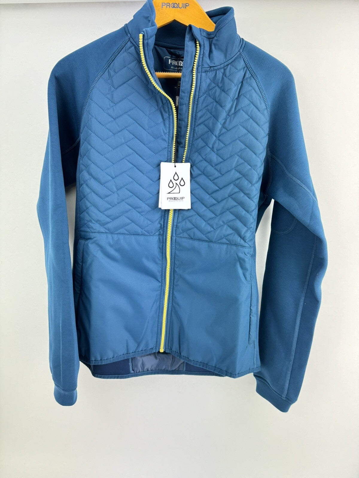 Prequel Therma Jacket Windproof UK Small /Full Zip /Teal /Brand New /171250