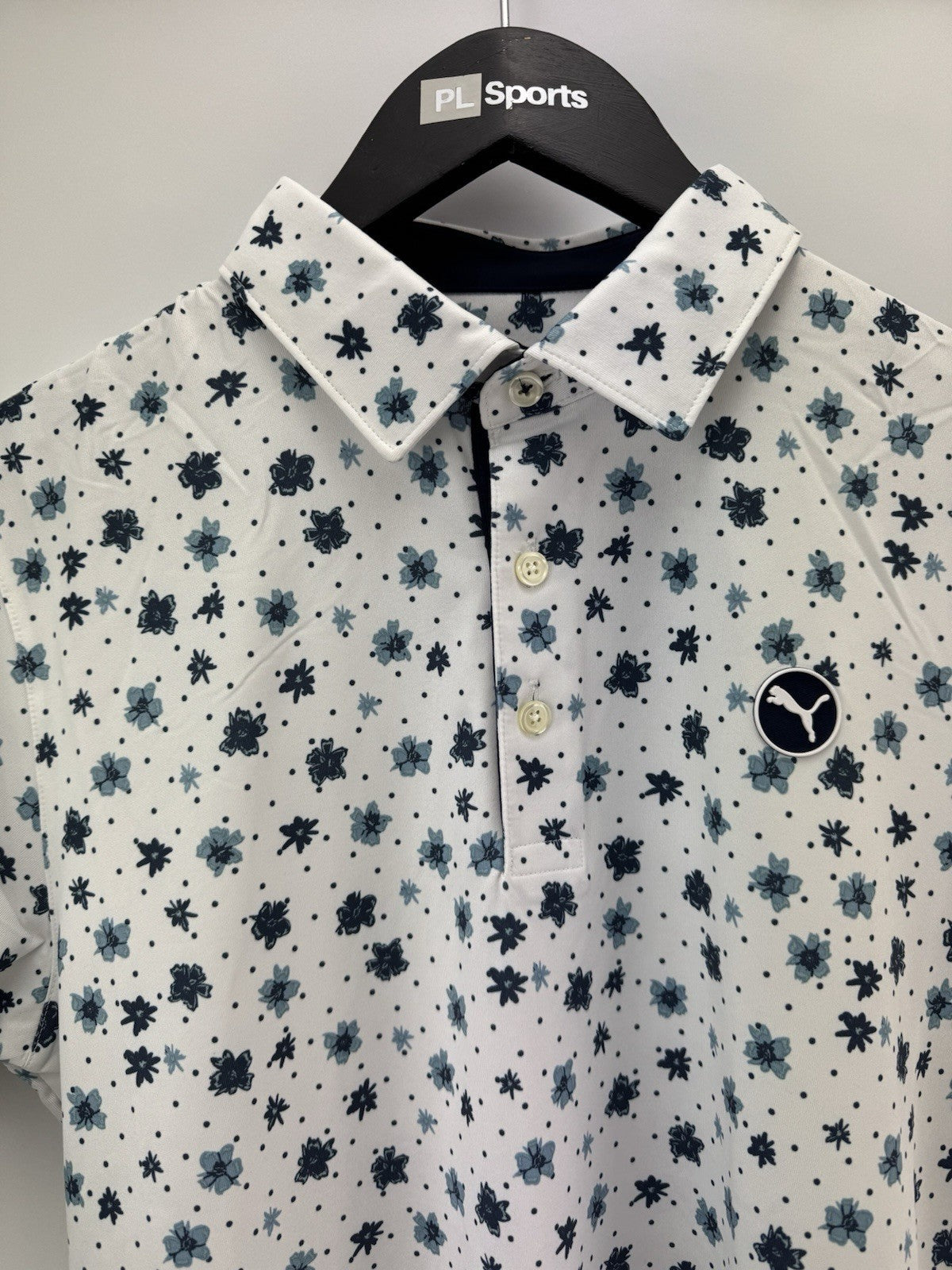 Men’s Puma Cloudspun Floral Golf Polo UK Size Small/ Brand New/ 311163