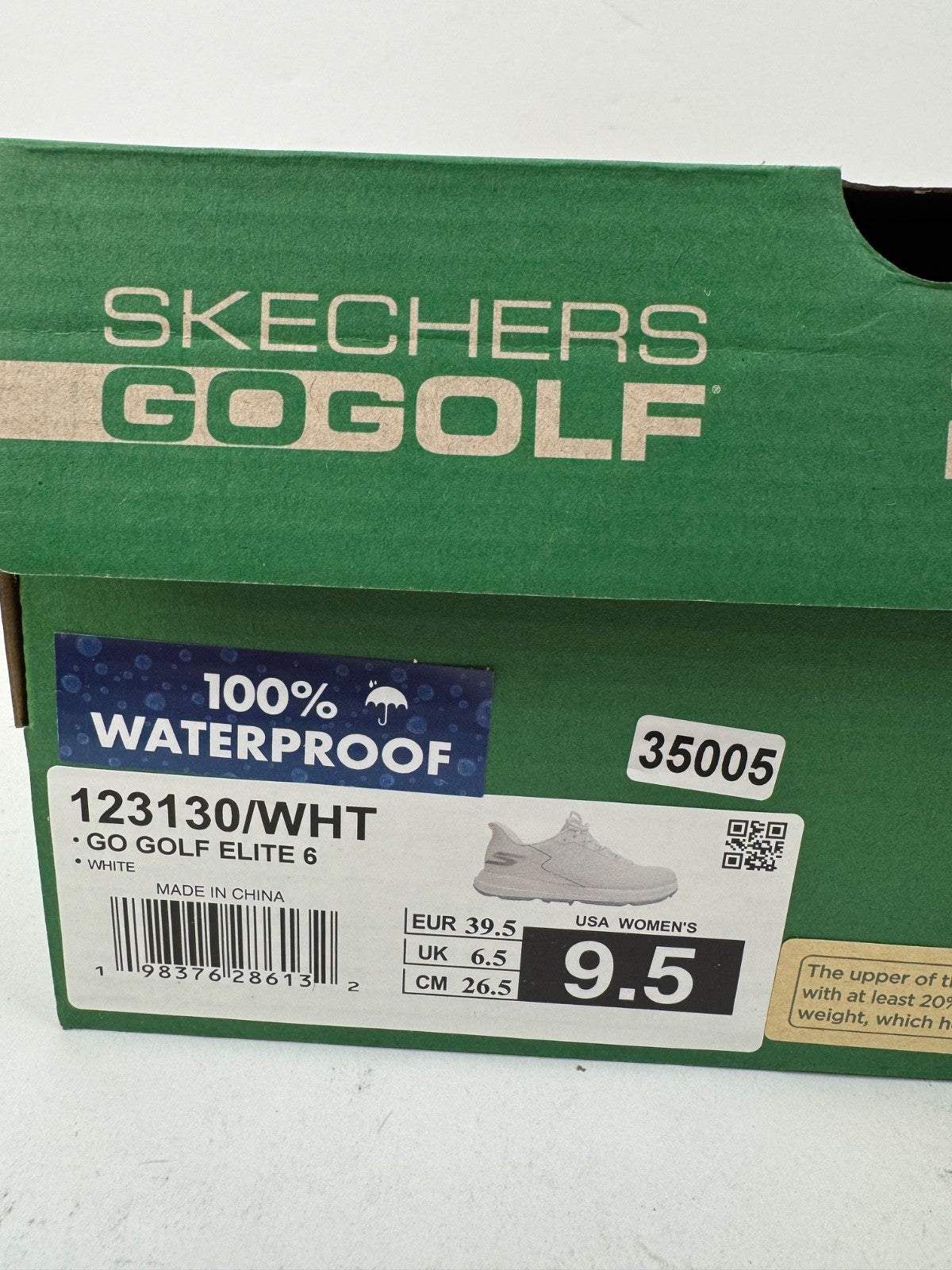 Skechers Go Golf Elite 6 Women's Golf Shoes Size UK 6.5 Waterproof White/350058