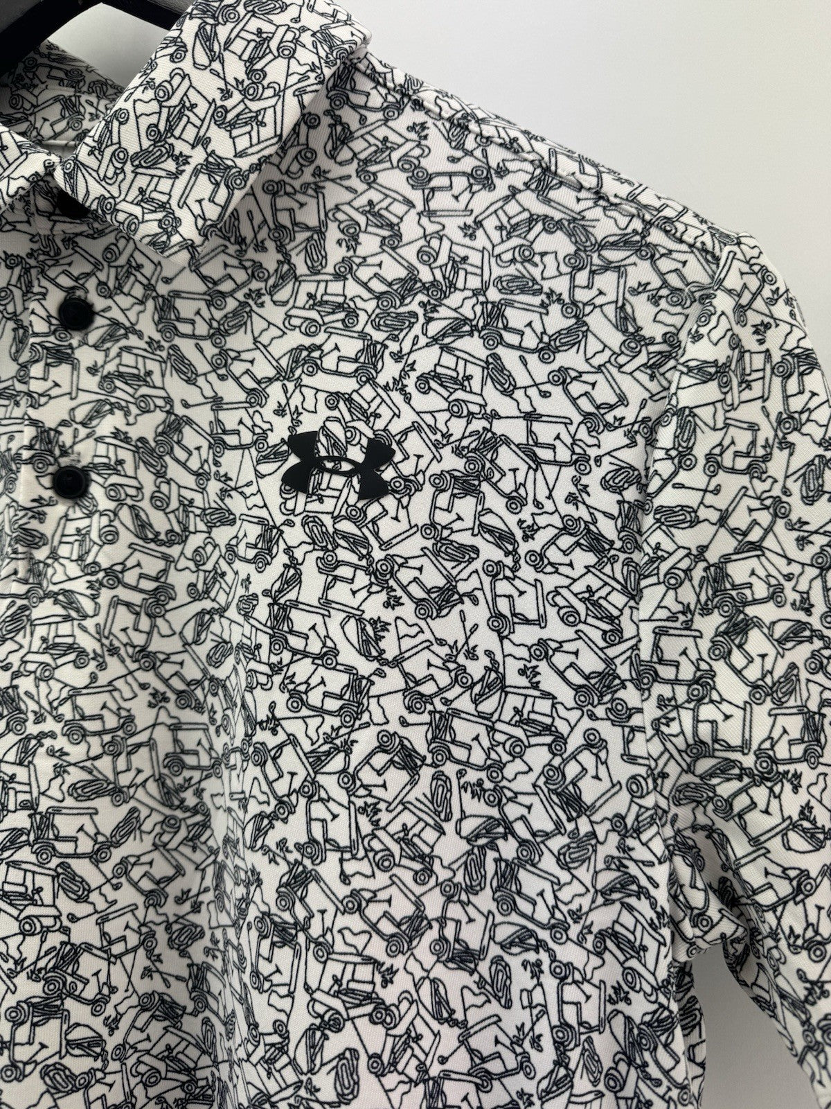Under Armour Junior Playoff Printed Polo Shirt Size Large/ Short Sleeve/ 309214