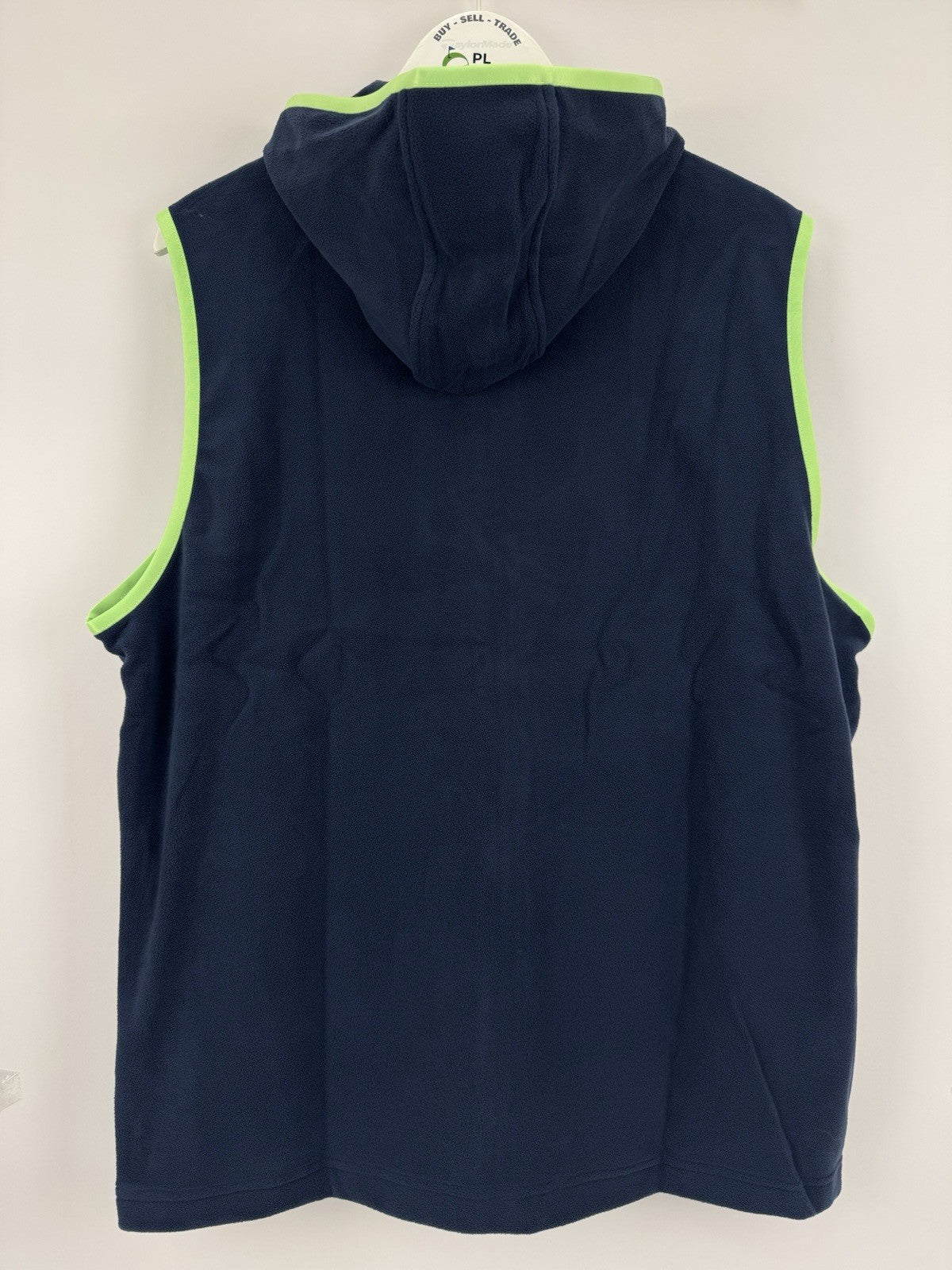 Adidas JL5328 Ultimate365 Fleece Hoodie Vest Men's Size Large Navy Green/327277