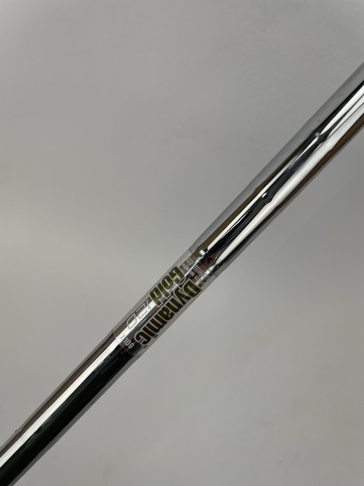 Dynamic Gold 120 Iron Shaft X100 X Flex Steel Pured 35.25” /0.355 Tapered /3438410