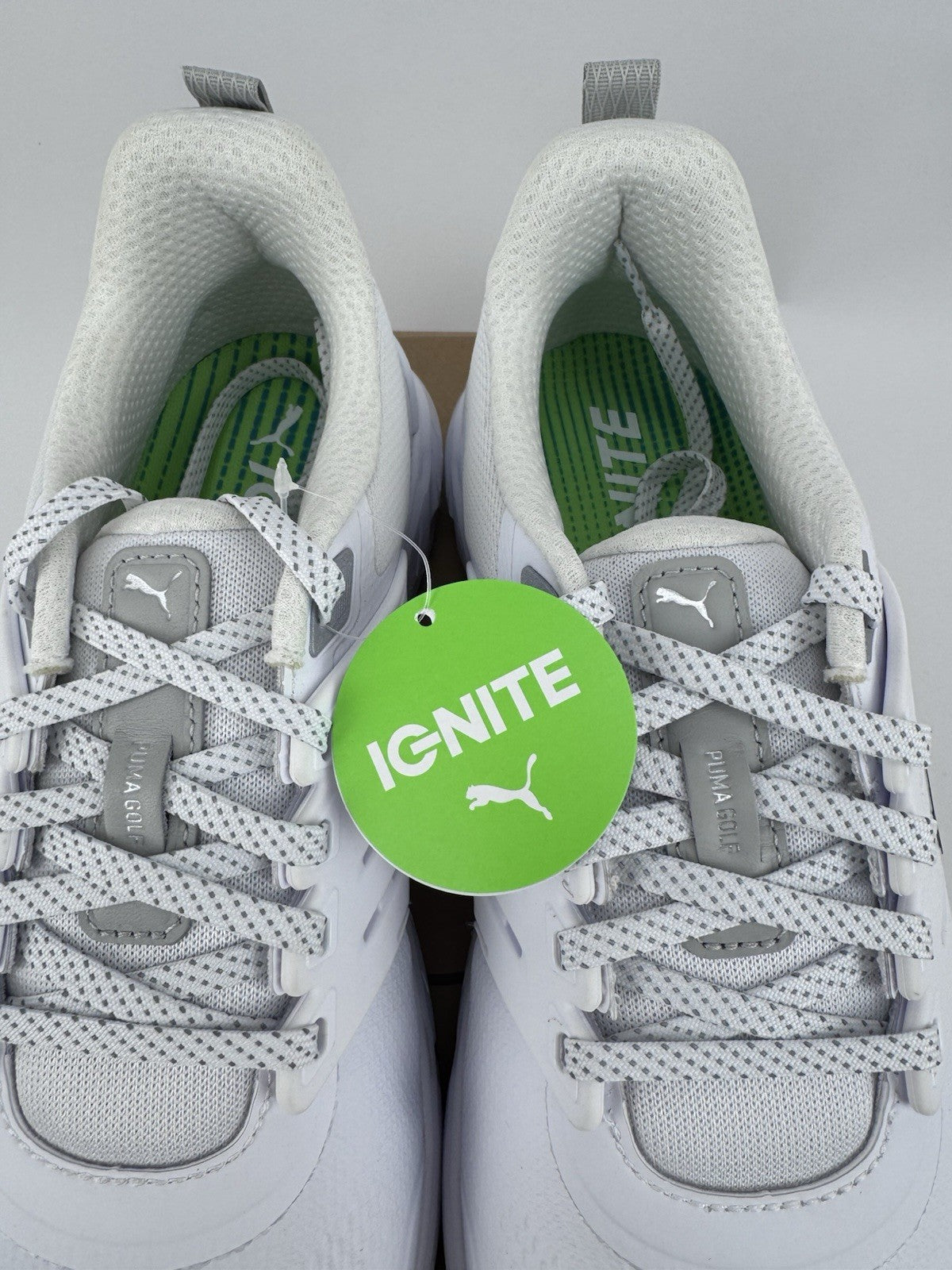 Puma Ignite Elevate 2 Tour Men's Golf Shoes Size UK 9.5 White Waterproof/321637