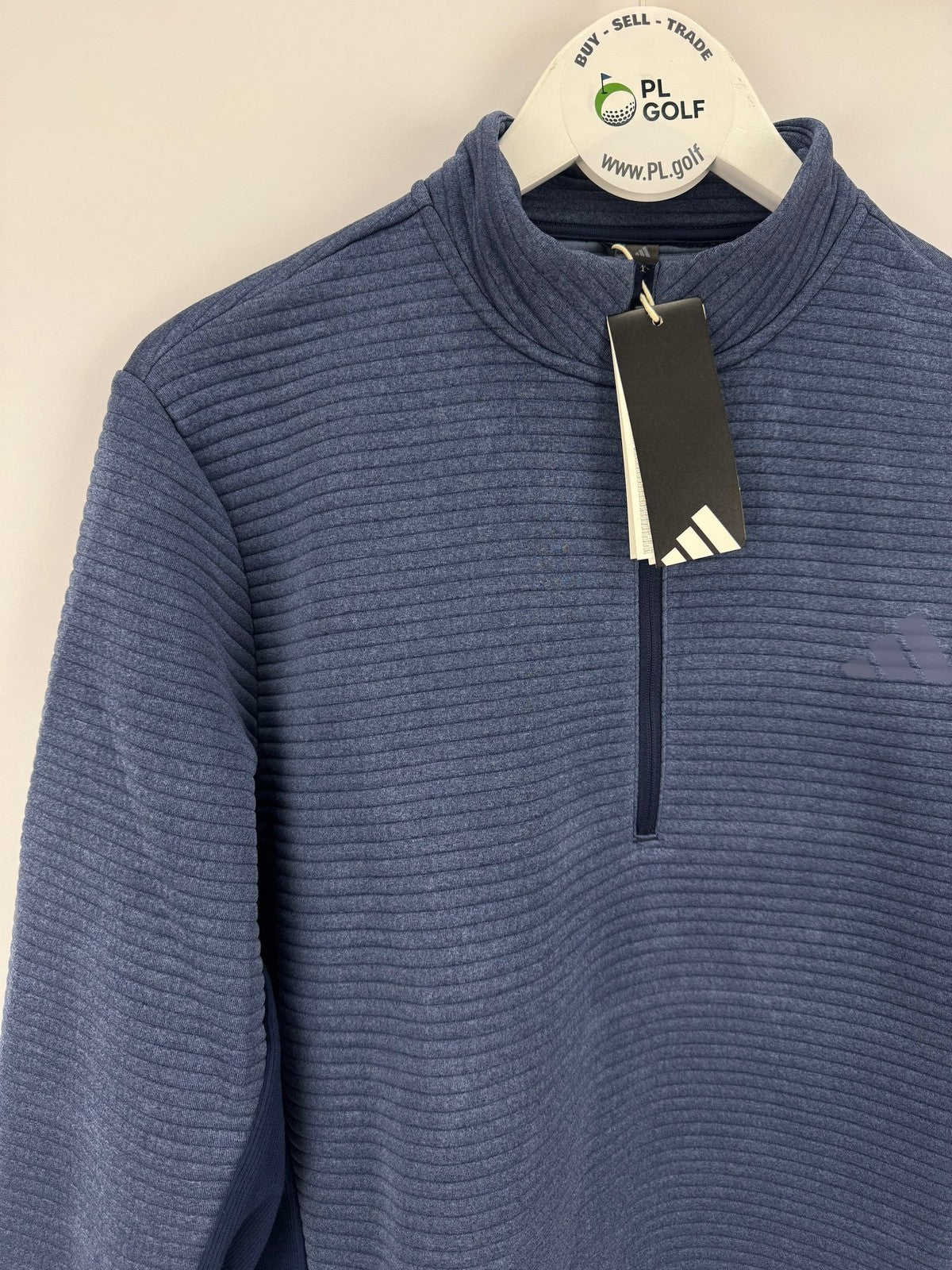 Adidas Ultimate365 DWR Textured Half Zip Pullover Mens Medium Navy Golf/327243
