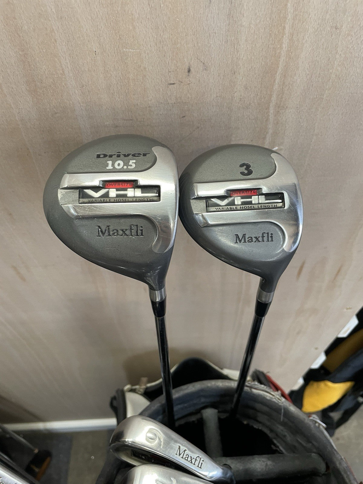 Mens Golf Package Set 12 Clubs Maxfli Regular Steel /Right /New Grips /Cart Bag2