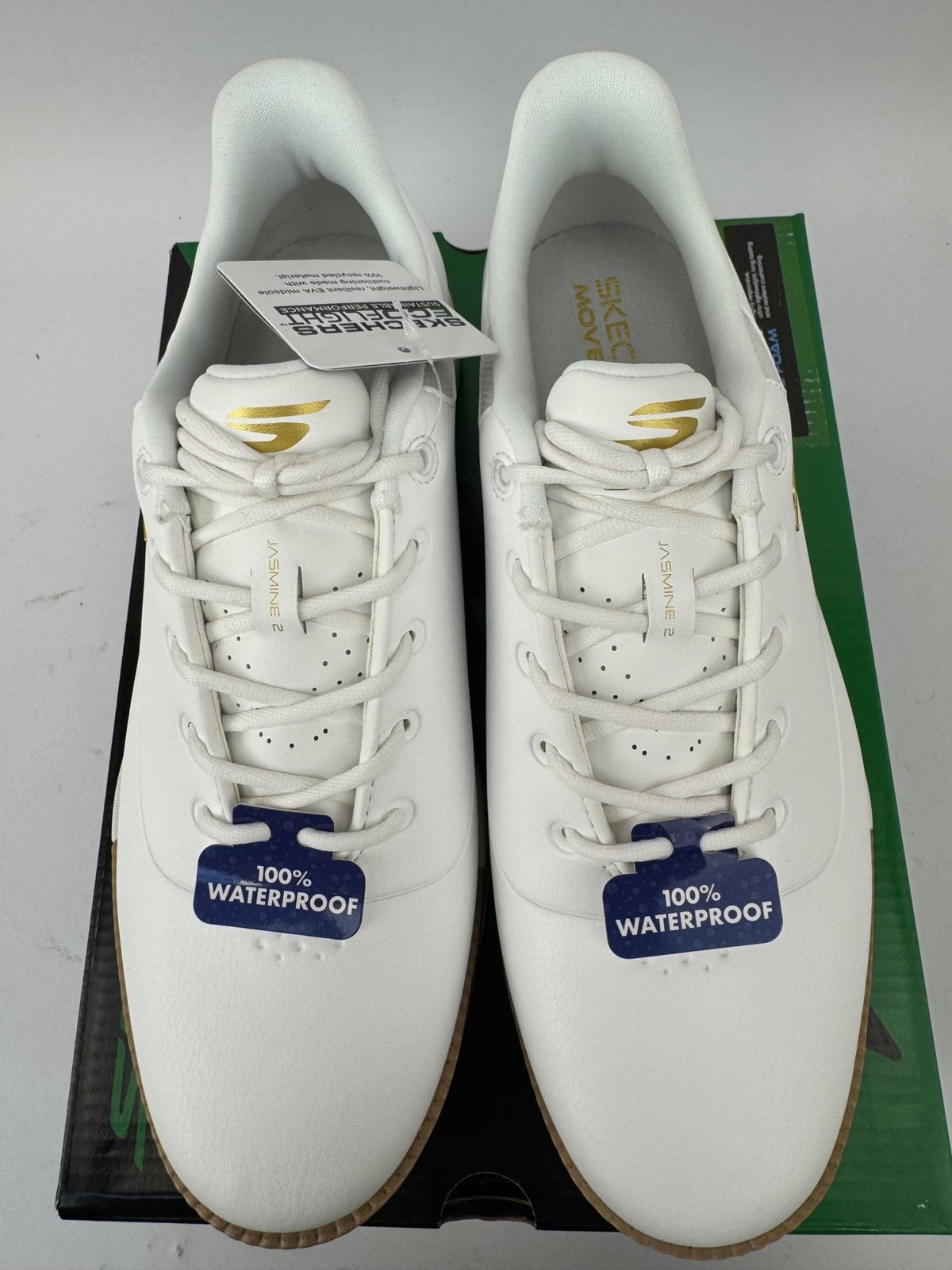 Skechers GoGolf Jasmine 2 Women's Golf Shoes Size UK 4 White Gold Comfort/371714