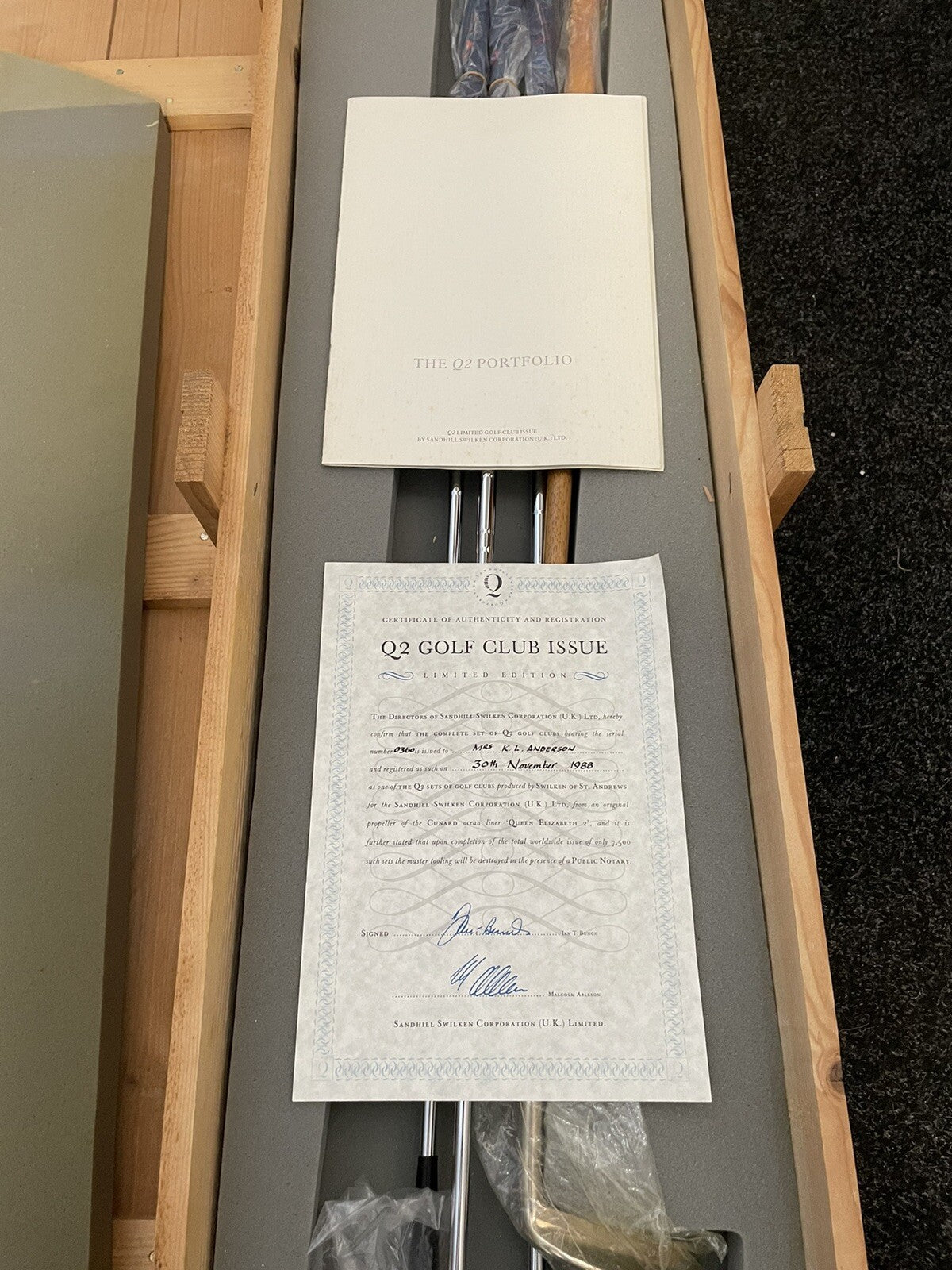 Swilken Golf Club Set Queen Elizabeth II QE2 0360/7500 /Full Set/Boxed Brand new9