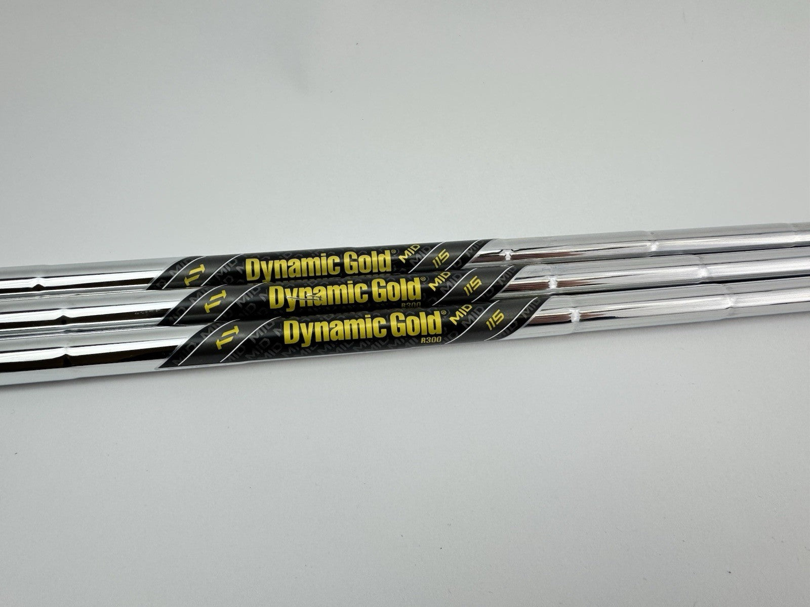 Dynamic Gold Wedge Shaft Set (3) Mid 115 R300 Regular Steel /0.355 Tapered/317030
