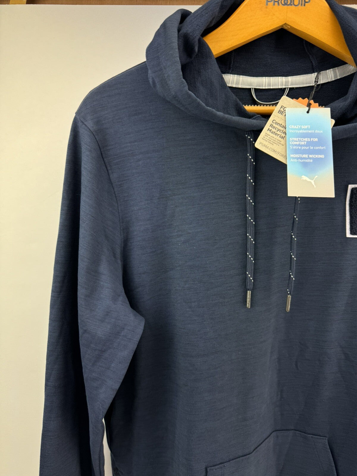 Puma Golf Cloudspun Patch Hoodie Jumper Pullover Uk Small /Navy /New /208053