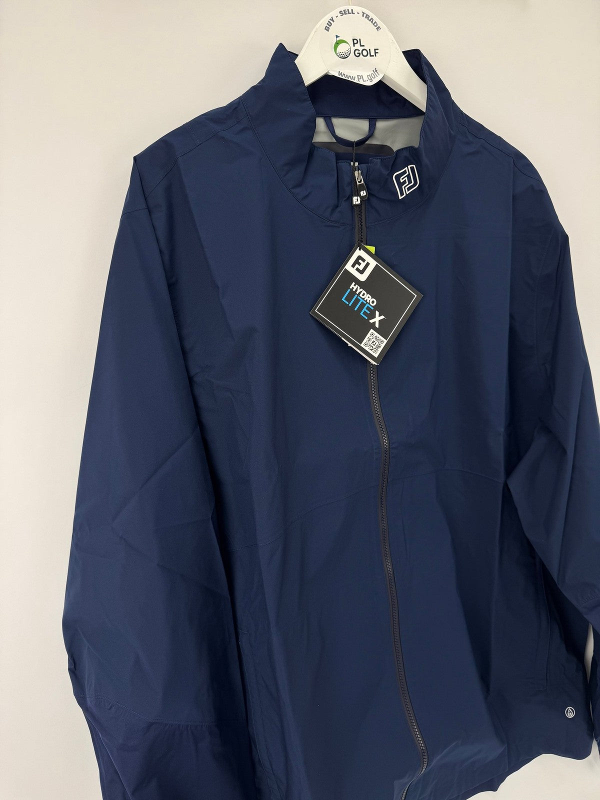FootJoy HydroLite X Jacket Men's 3XL Navy Golf Rainwear PFC Free/334413