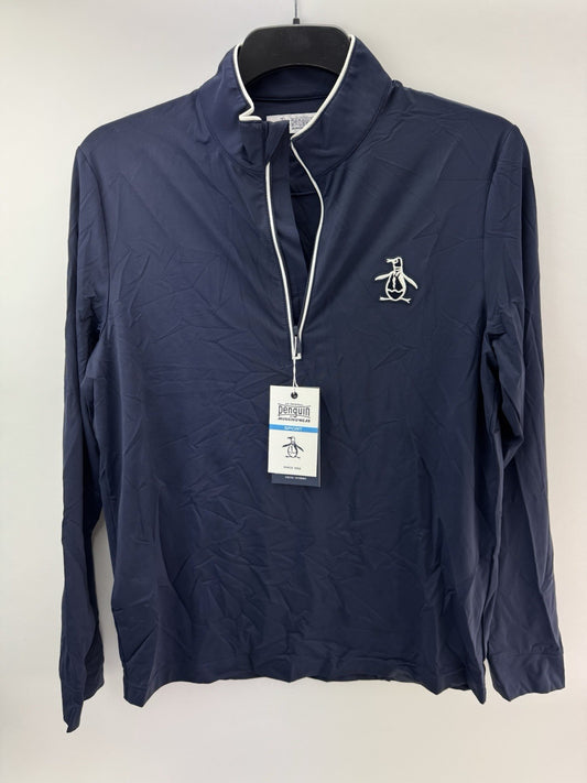 Original Penguin Golf Performance 1/4 Zip Earl Pullover Lightweight UK M /252500