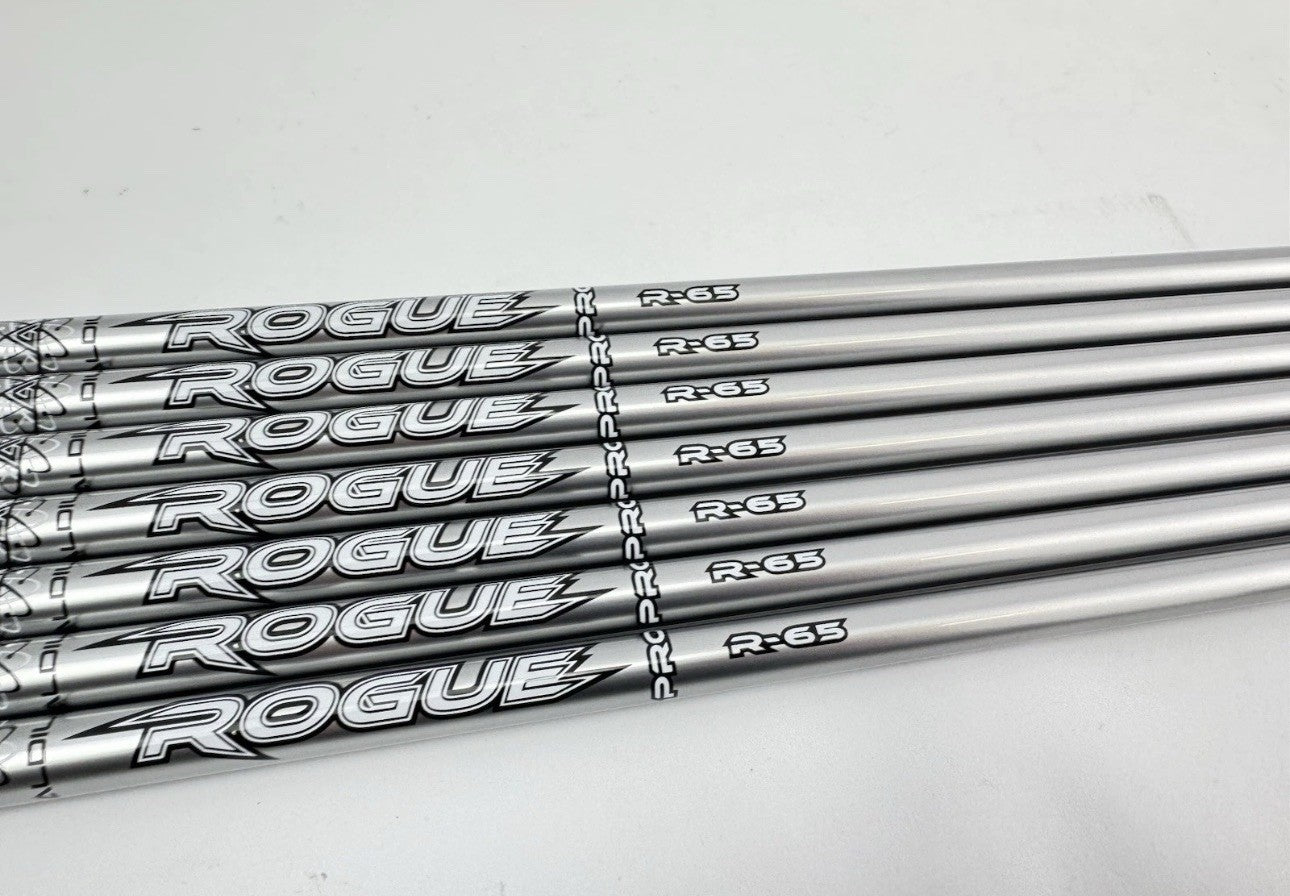 Aldila Rogue Pro Iron Shaft Set (7) 65 Regular Flex Graphite Shafts /New3