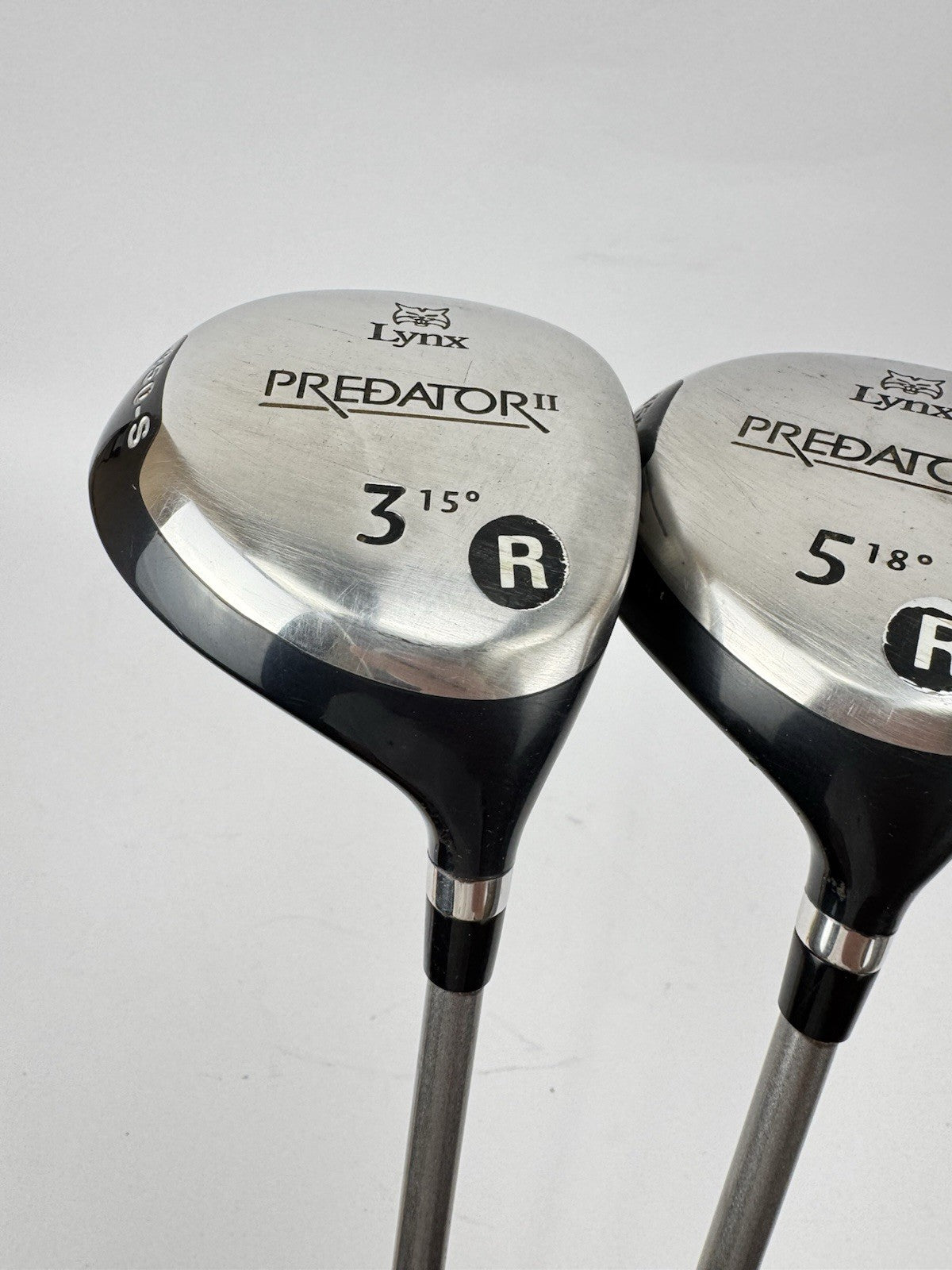 Lynx Golf Fairway Wood Set 3,5+7 Woods Regular Flex Graphite /New Grips /350741