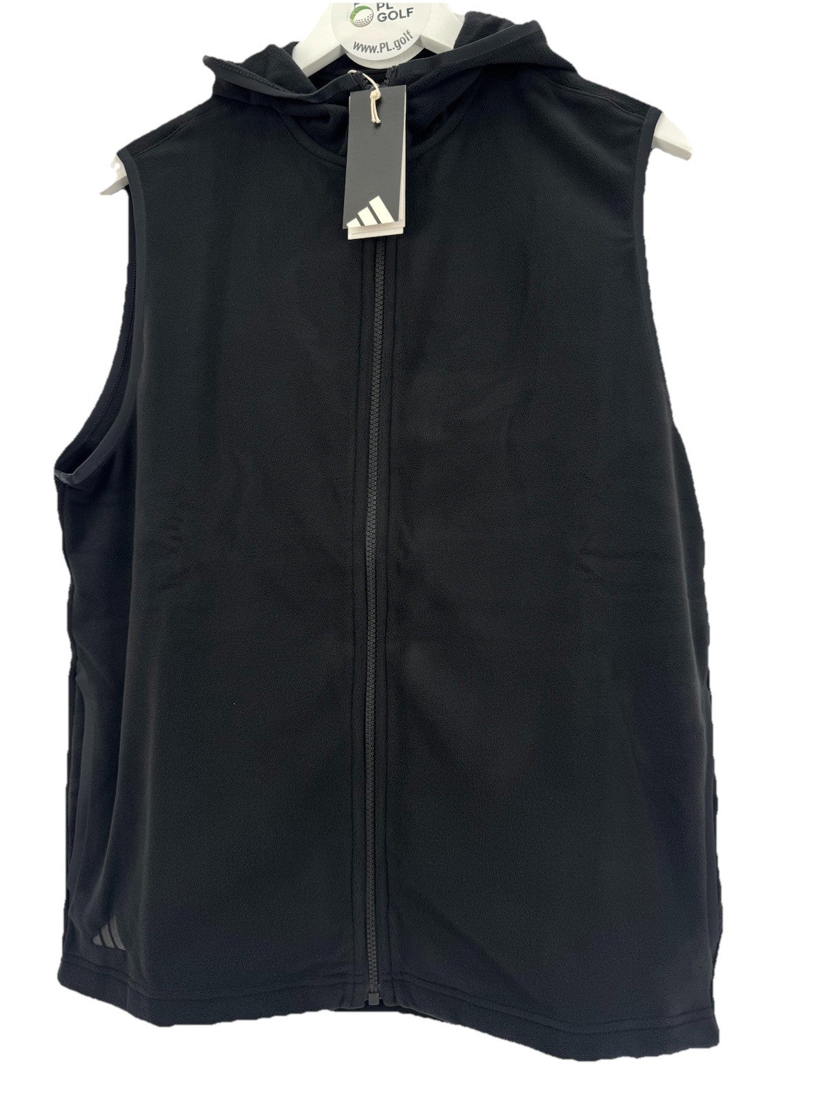 Adidas Ultimate365 Hoodie Vest Men's Size Small Black Fleece Sleeveless /327304