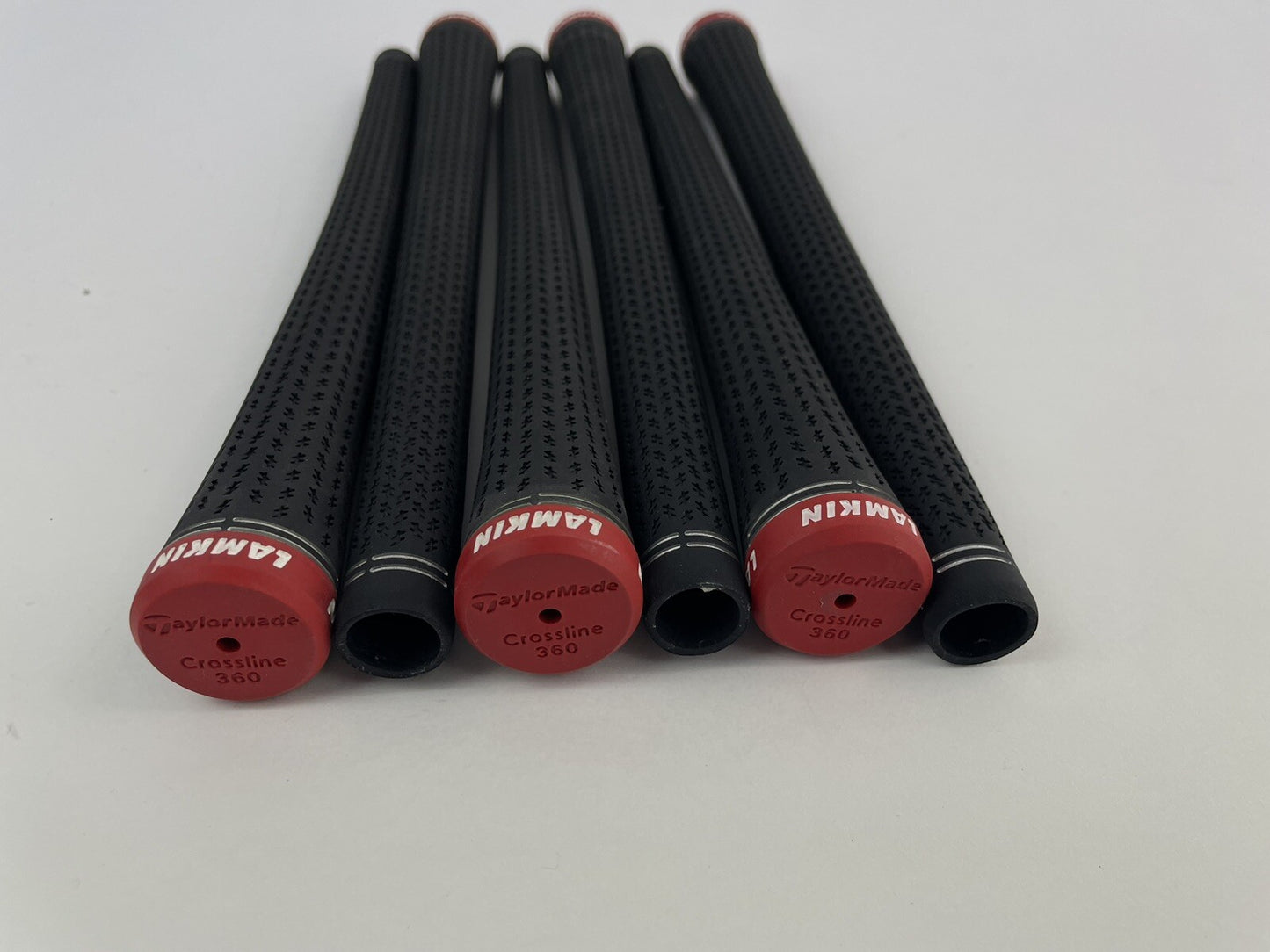 Lamkin Crossline 360 Grips (6) Standard /Black /Red /Pulled /186985