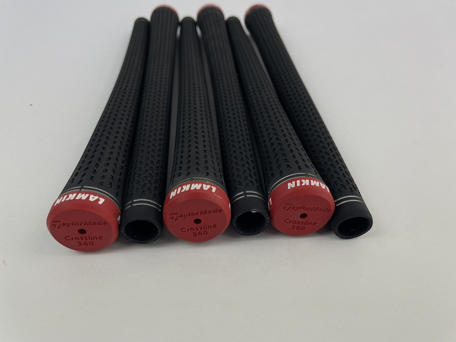 Lamkin Crossline 360 Grips (6) Standard /Black /Red /Pulled /186985