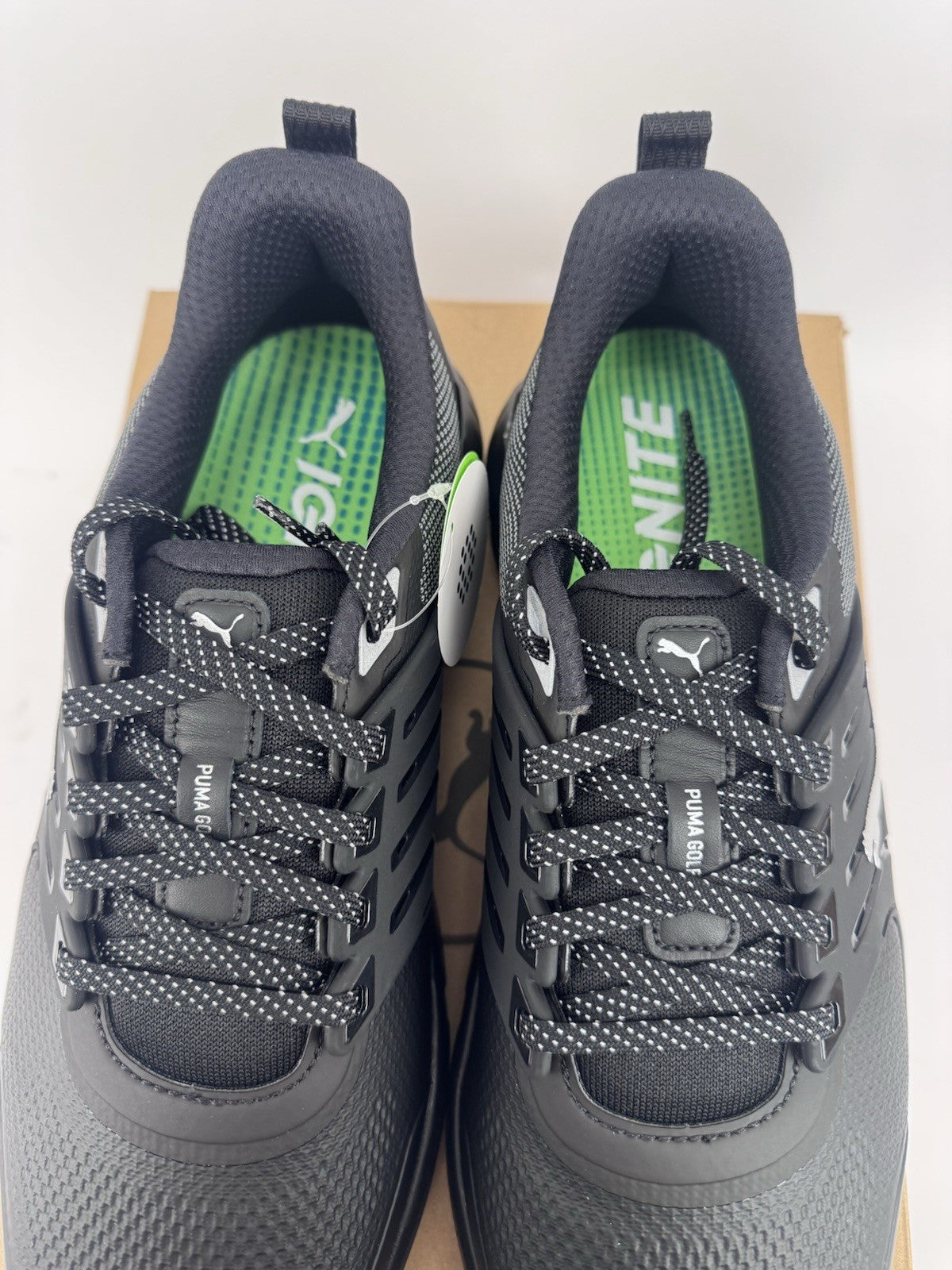 Puma Ignite Elevate 2 Tour Men's Golf Shoes Size UK 7.5 Black Waterproof/323146