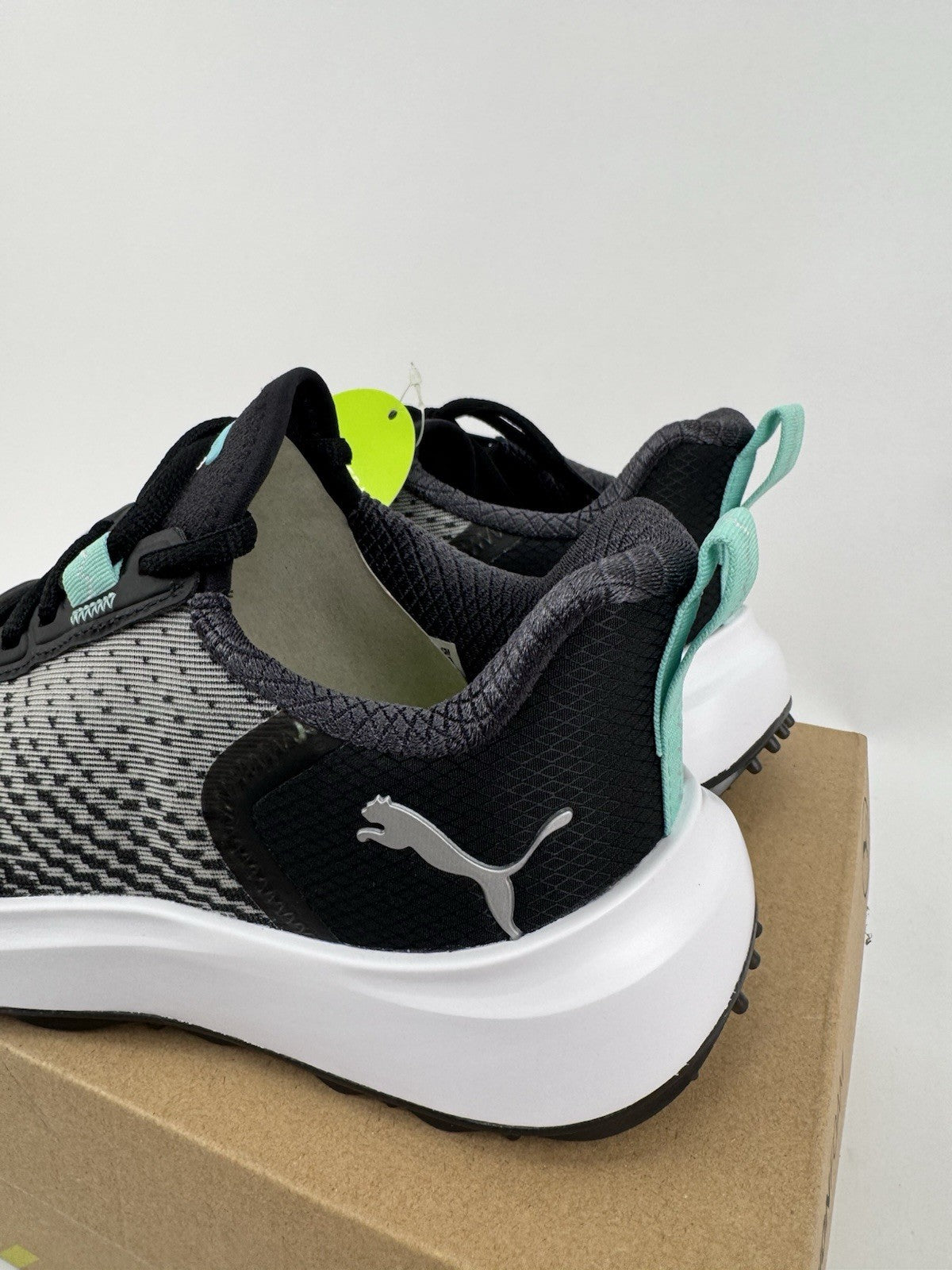 Puma Fusion Crush Sport Women's Trainers Size UK 4 Black Mint Breathable/323284