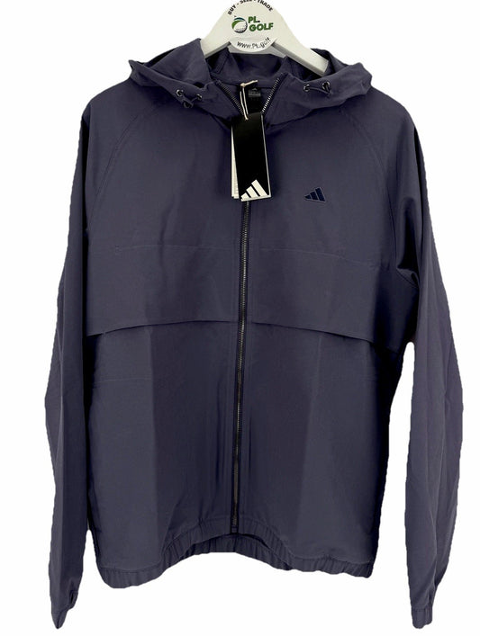 Adidas Golf Windbreaker Jacket Men's Small Purple Full Zip Lightweight/325110