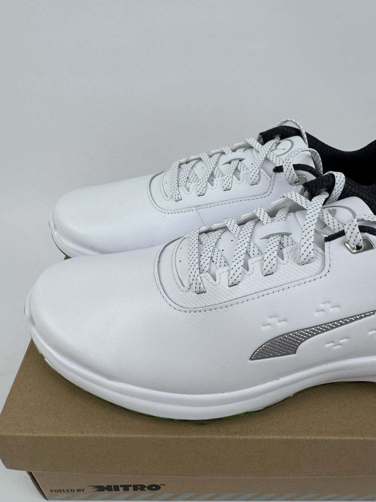 Puma Phantomcat Nitro Men's Golf Shoes Size UK 10.5 White Black Fluro/319103