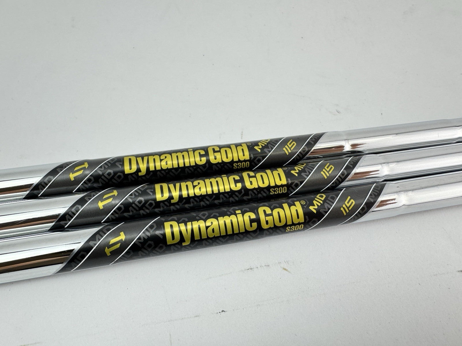 Dynamic Gold Wedge Shaft Set (3) Mid 115 S300  Stiff Steel /0.355 Tapered /292502