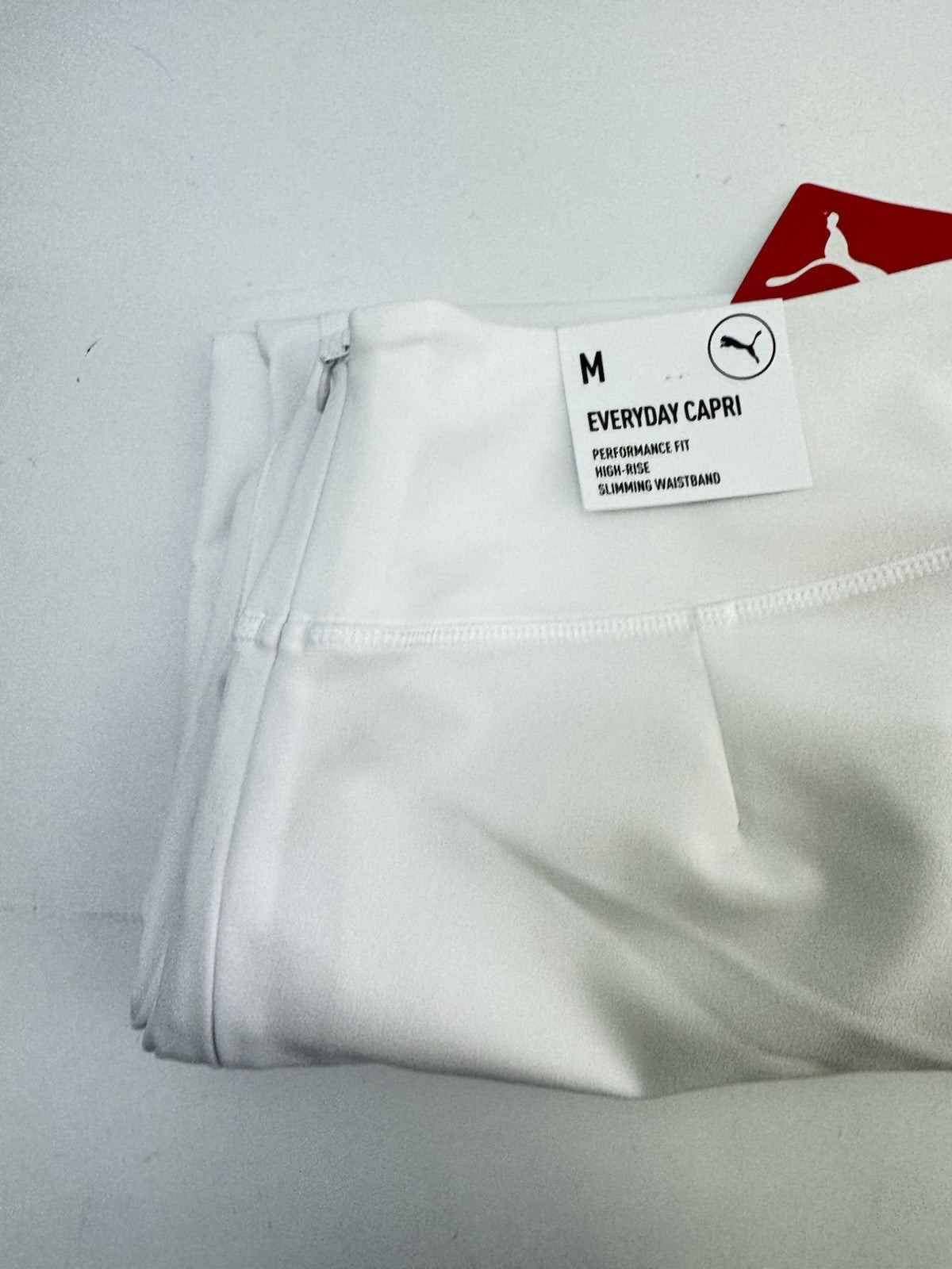 Womens Puma Golf Everyday Capri Trousers White Size UK M High-Rise /300841