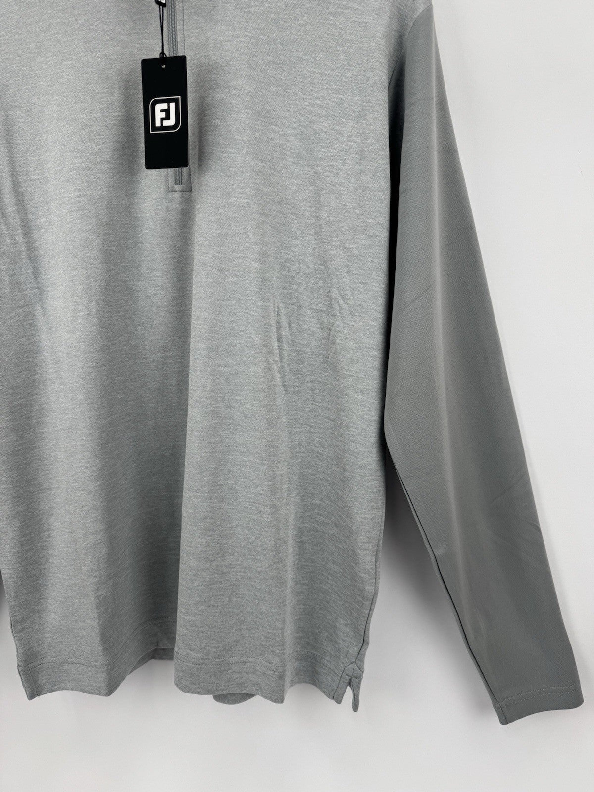 FootJoy Tonal Heather Chill-Out Pullover Mens Size Large Grey Long Sleeve/327235