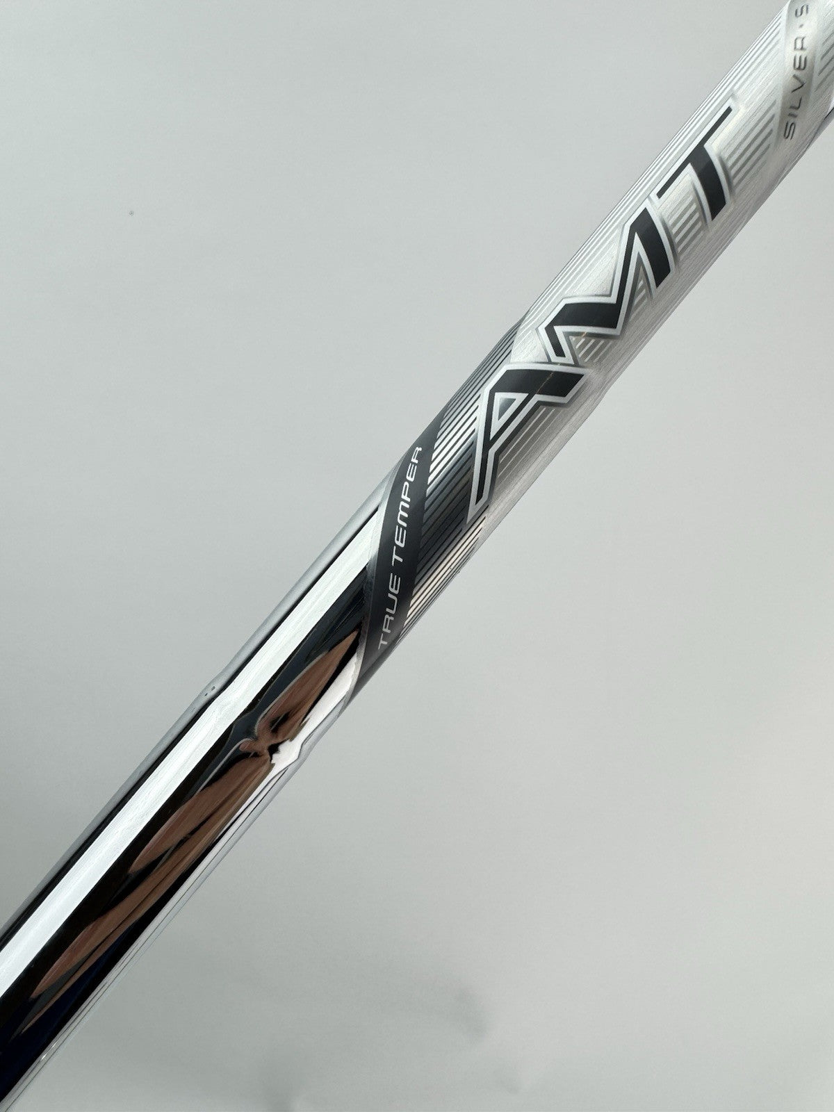 True Temper AMT Silver Iron Shaft Stiff Steel 35.5” /0.355 Tapered /314801