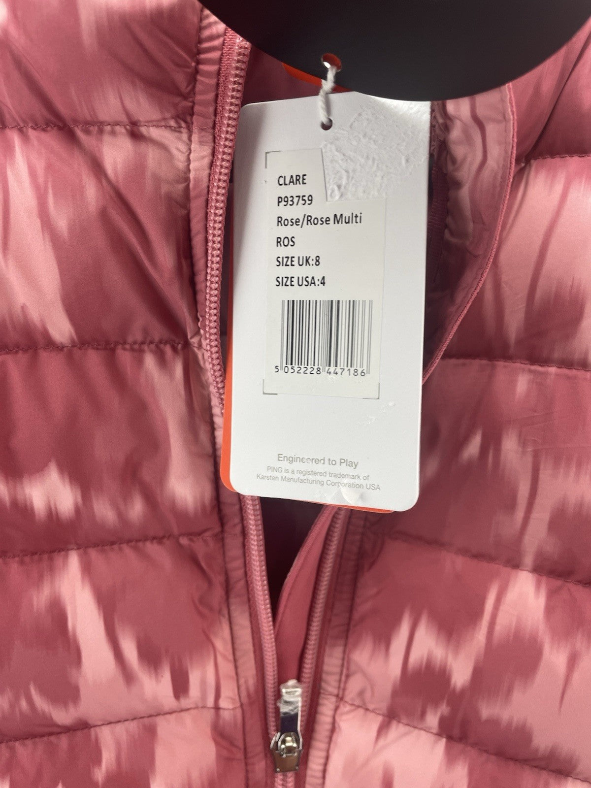 Ping Golf Ladies Jacket Clare Sensorwarm Full Zip UK 8 /New /280858