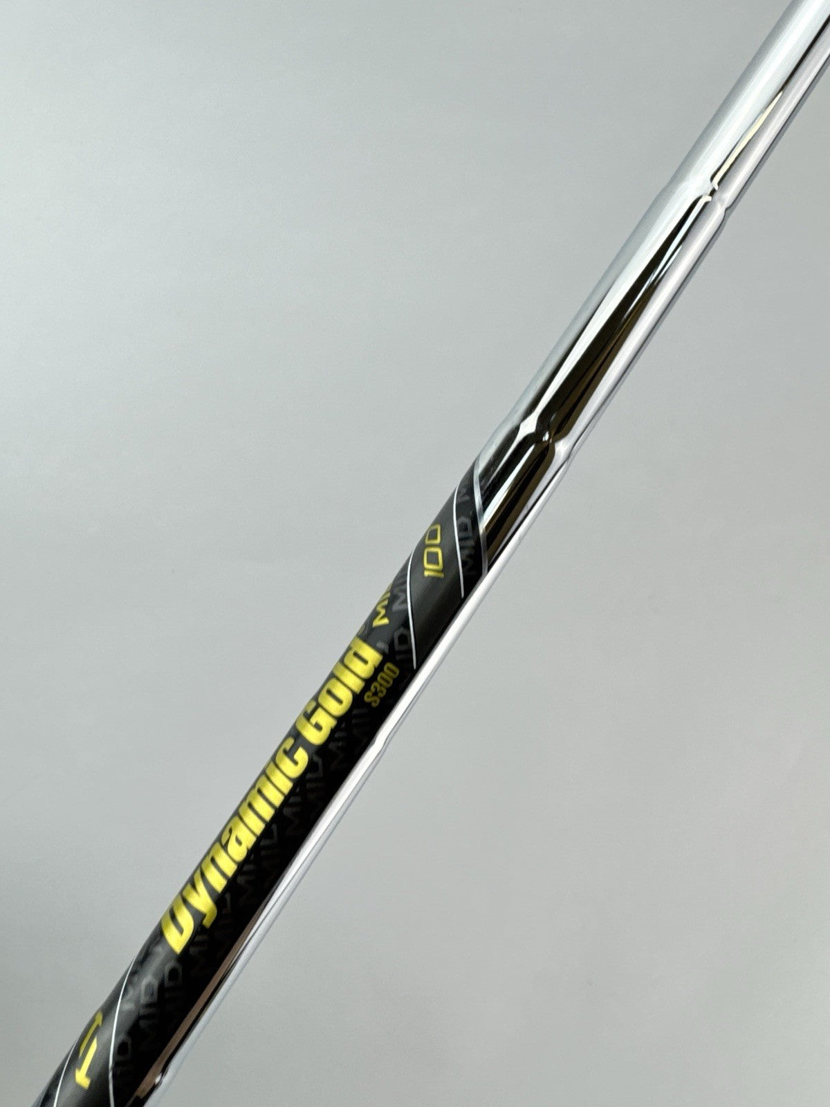 Dynamic Gold 100 Iron Shaft Mid S300 Stiff Flex Steel 35.25”/0.355 Tapered/270186