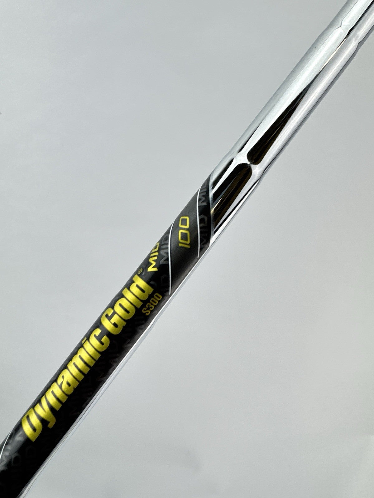 Dynamic Gold Mid 100 Iron Shaft S300 Stiff Flex Steel 35.5”/0.355 Tapered /293965