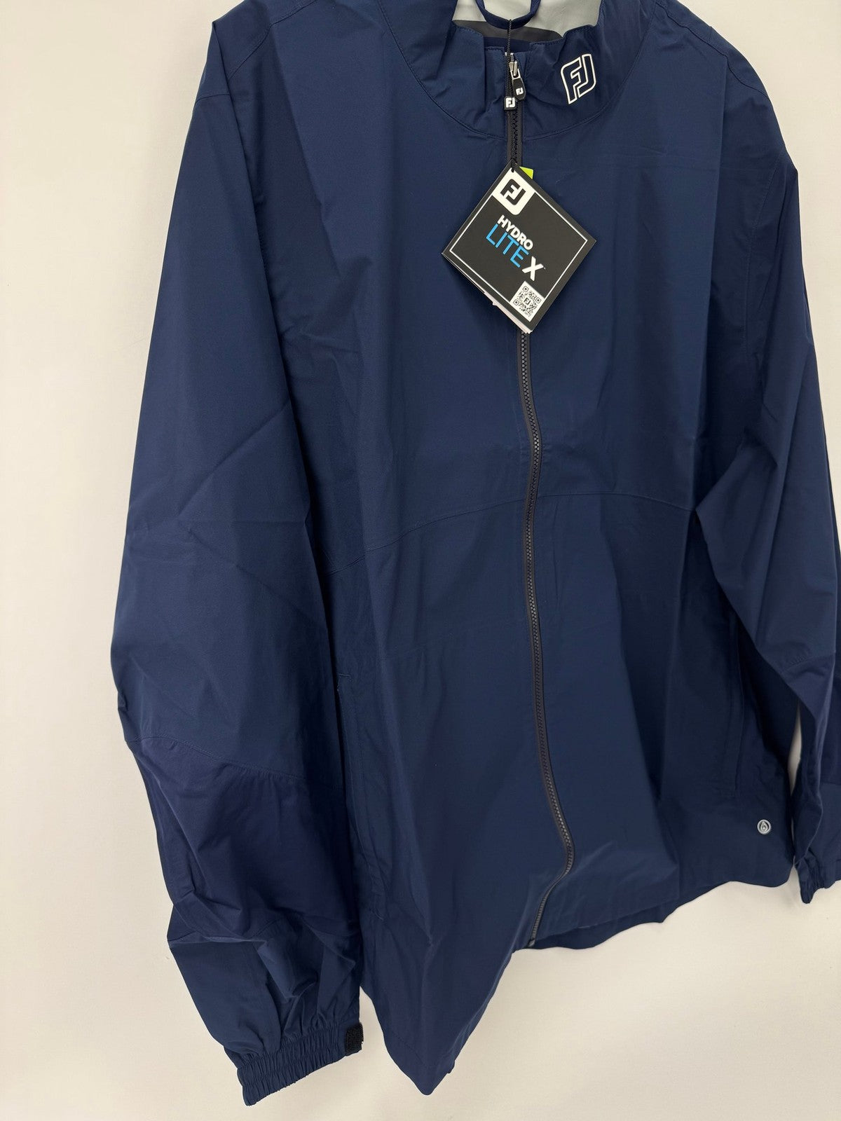 FootJoy HydroLite X Jacket Men's 3XL Navy Golf Rainwear PFC Free/334415