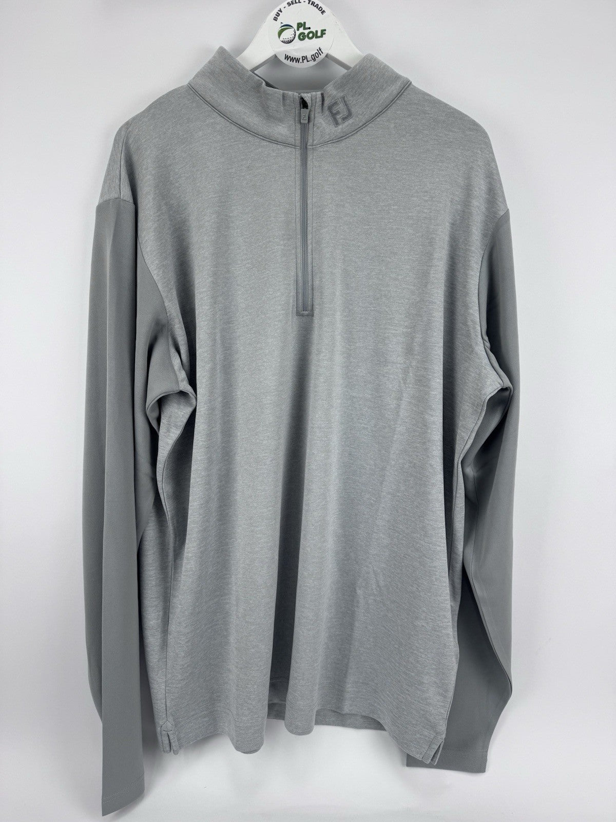 FootJoy Tonal Heather Chill-Out Pullover Mens Size 3XL Grey Long Sleeve/317140
