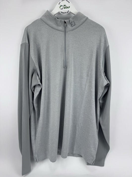 FootJoy Tonal Heather Chill-Out Pullover Mens Size 3XL Grey Long Sleeve/317140