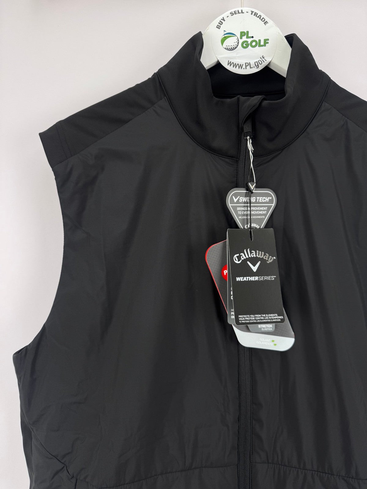 Callaway Weather Series Golf Wind Vest Men's Size Large Black Lightweight/323931