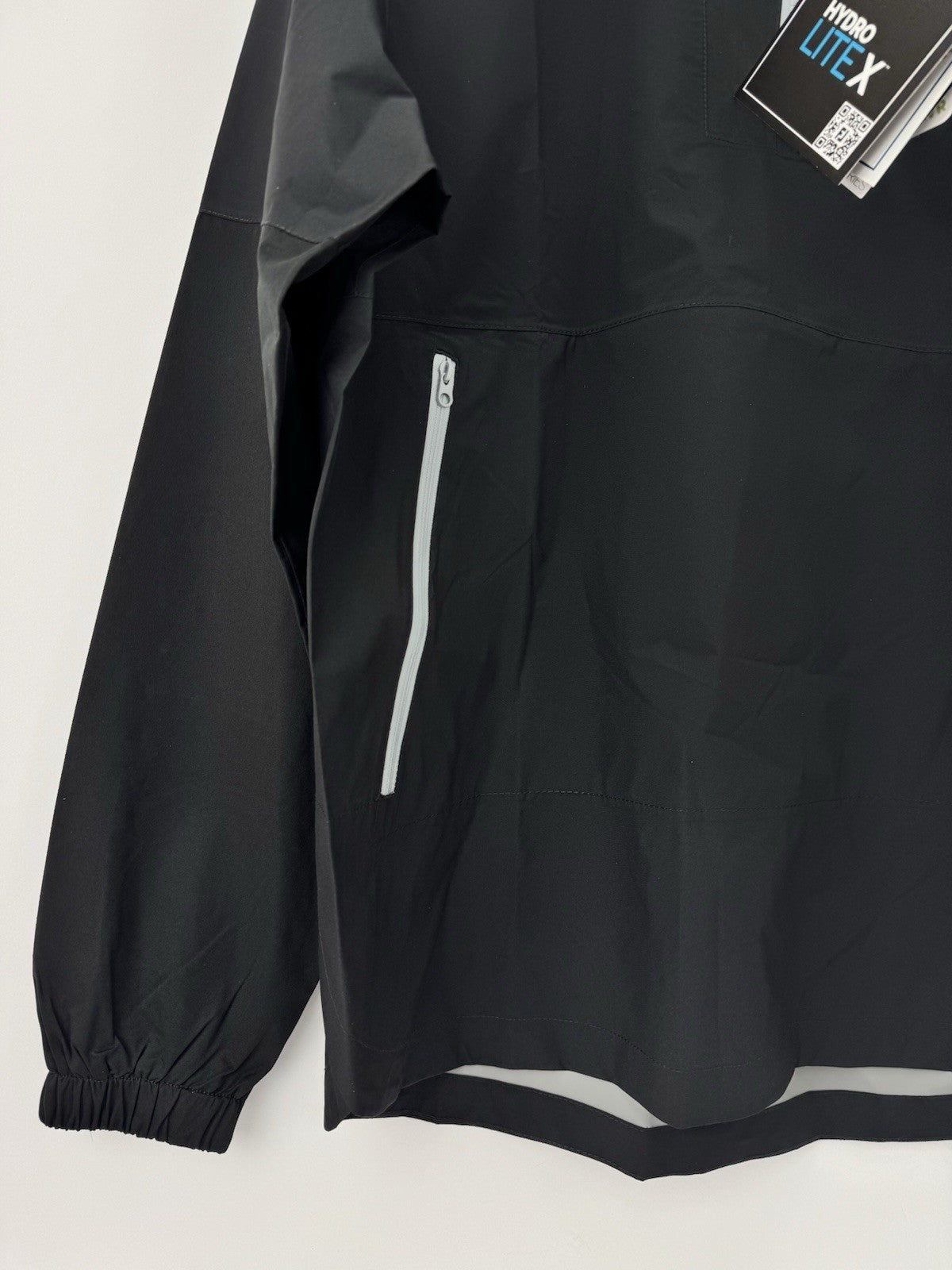 FootJoy HydroLite X Waterproof Lightweight Hooded Jacket Size Large Black/337692