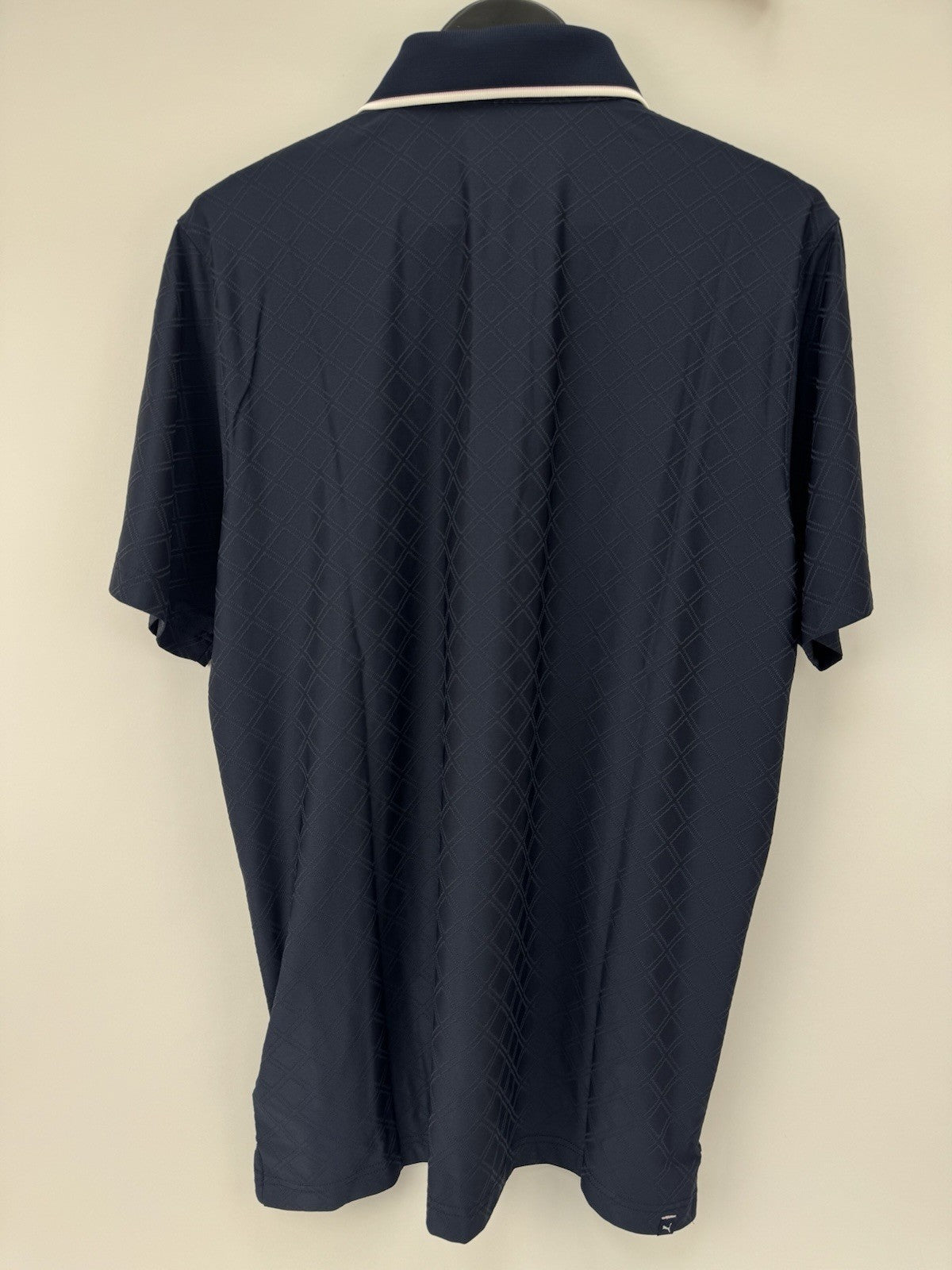 PUMA X Arnold Palmer Tipped Jac Golf Polo Shirt Men's Size Large Navy/353863