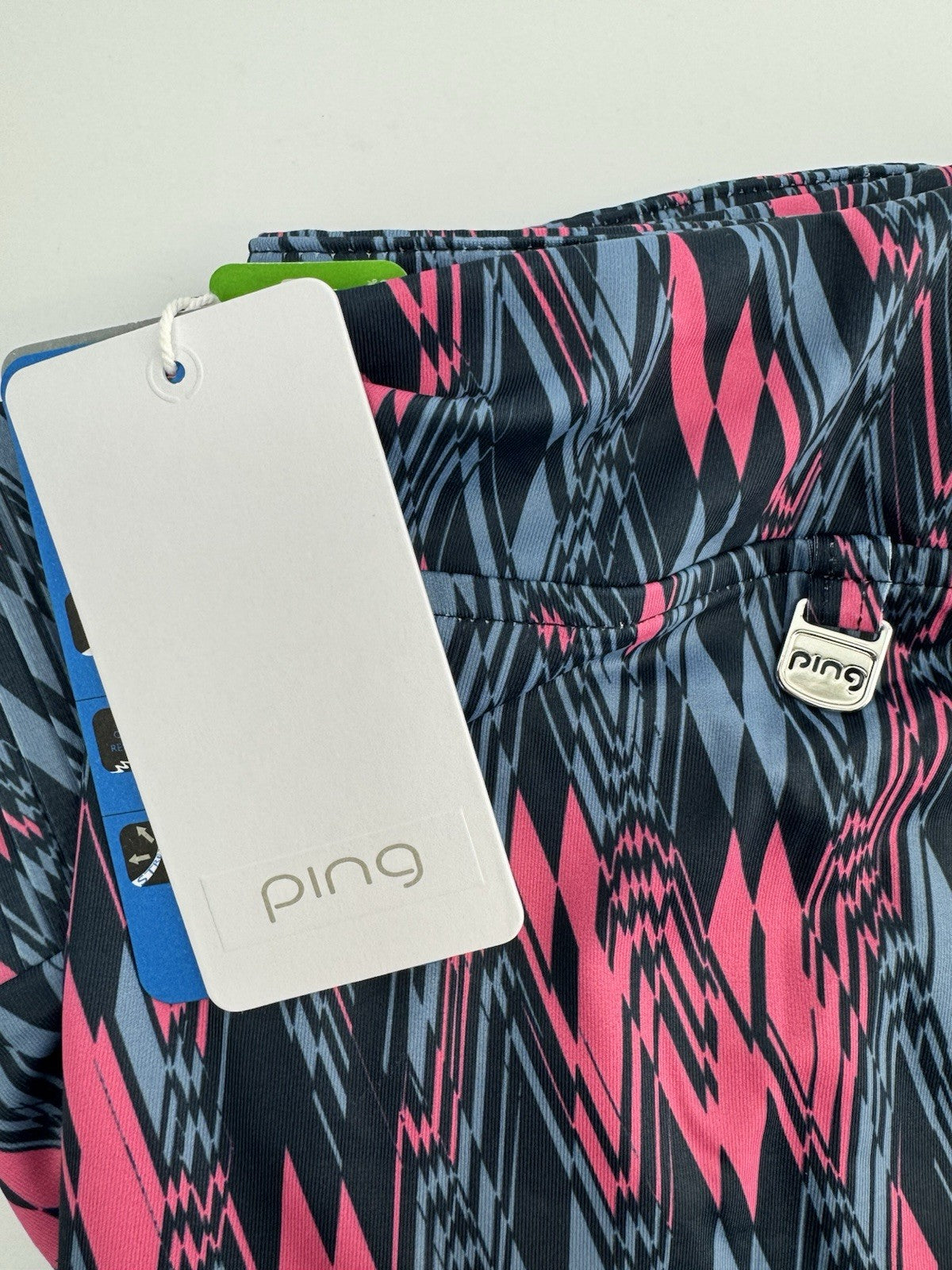Ping Georgia Ladies Golf Skort UK Size 6/ Pleated/  Navy Multi/ Brand New/ 309201