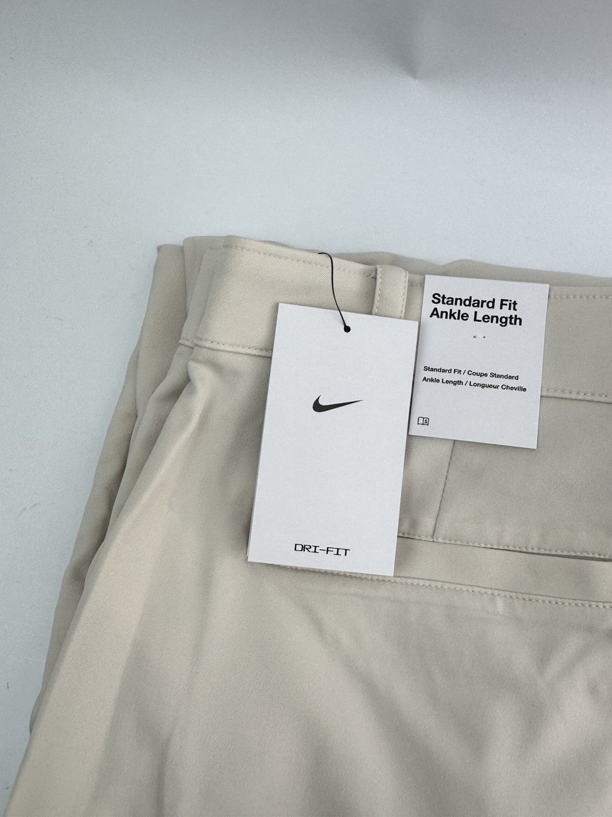 Nike Golf Trousers Dri-Fit Victory Mens W38 L32 /Cream /New /298072