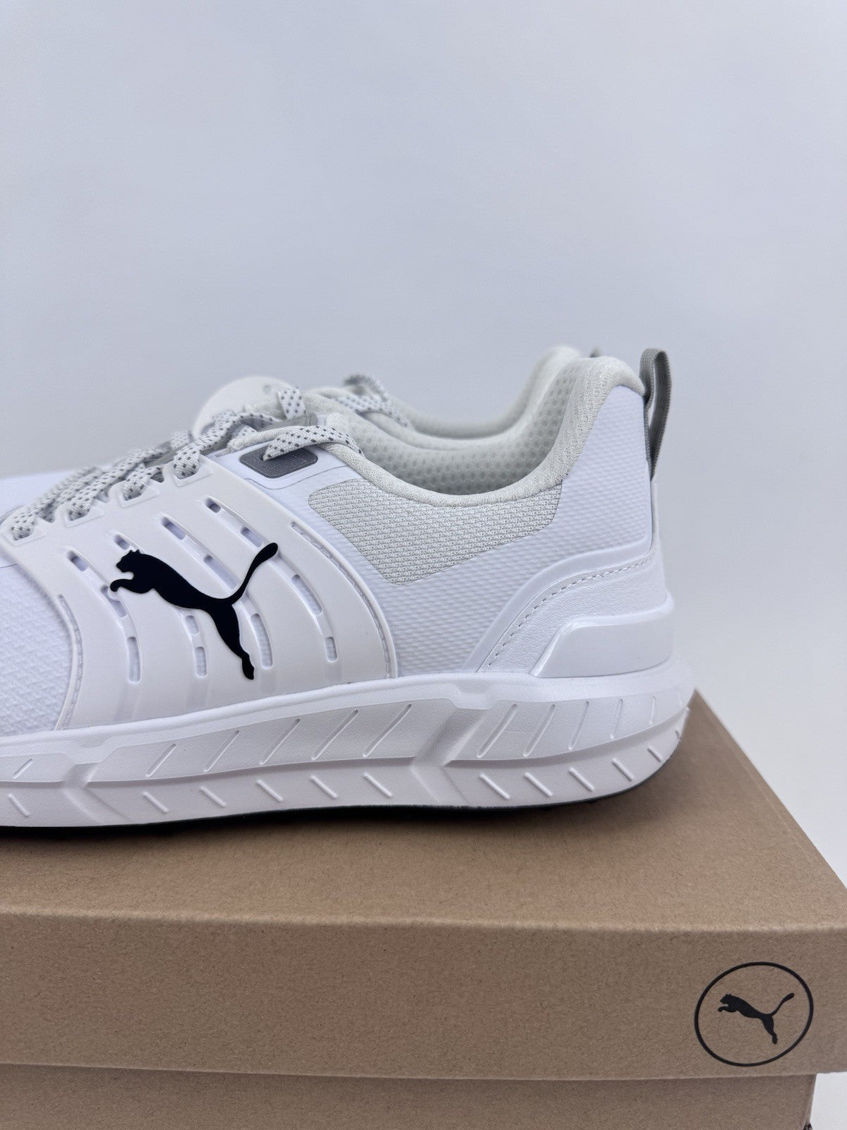 Puma Ignite Elevate 2 Tour Men's Golf Shoes Size UK 8.5 White Waterproof/319251
