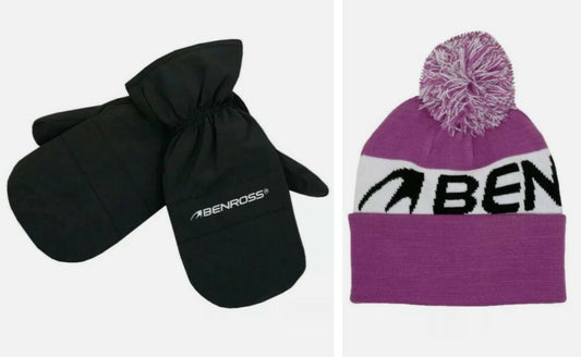 Benross Golf Beanie Mitts Winter Pack Men/Womens Winter Hat & Gloves S/M0