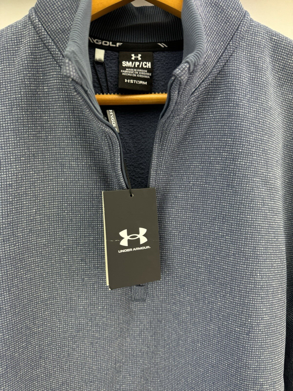 Under Armour Golf Pullover Storm 1/4 Zip /UK Small/Loose Fit /New /198374