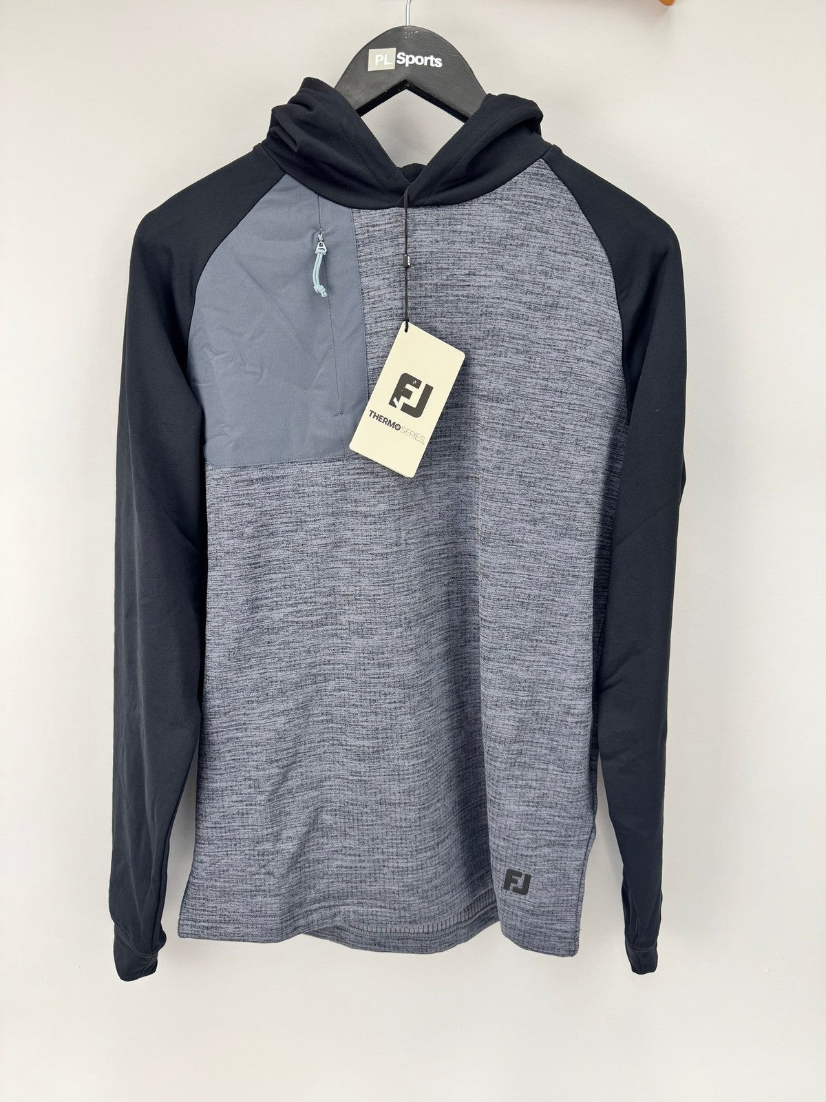 FootJoy Thermo Series Hoodie Men's Small Charcoal Black Activewear/337522