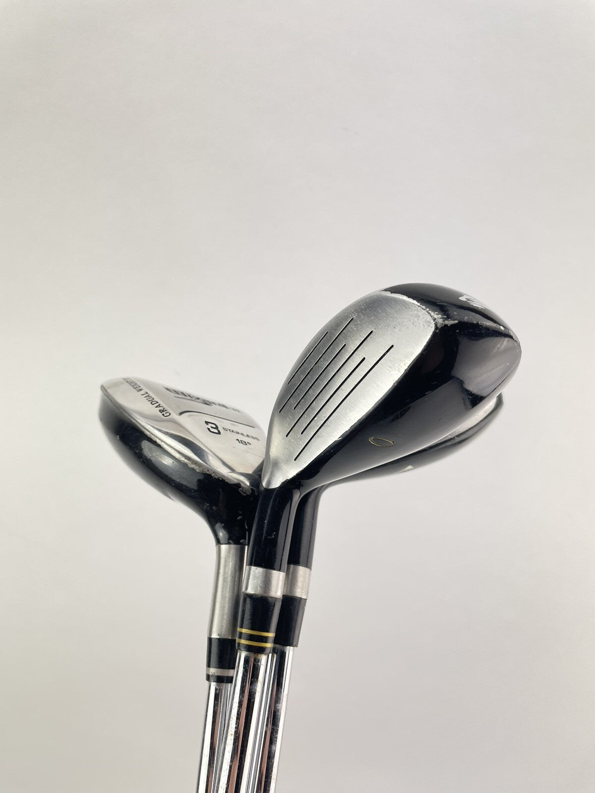 Mens Golf Hybrid Set 18,21&24* Regular Flex Steel/Right Handed /New Grips /1968112