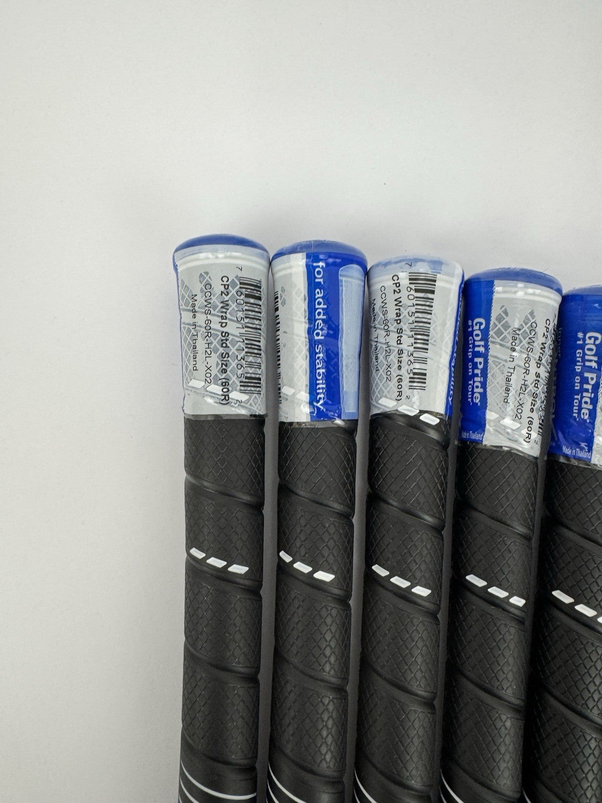 Golf Pride CP2 Wrap Golf Grips (7) Men’s Standard /Black/Blue /New /337815