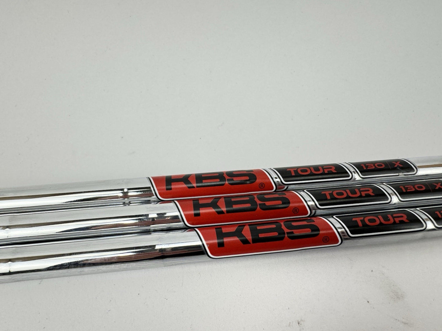 KBS Tour 130 Wedge Shaft Set (3) X Flex Steel +1/2” /0.355 Tapered /335751